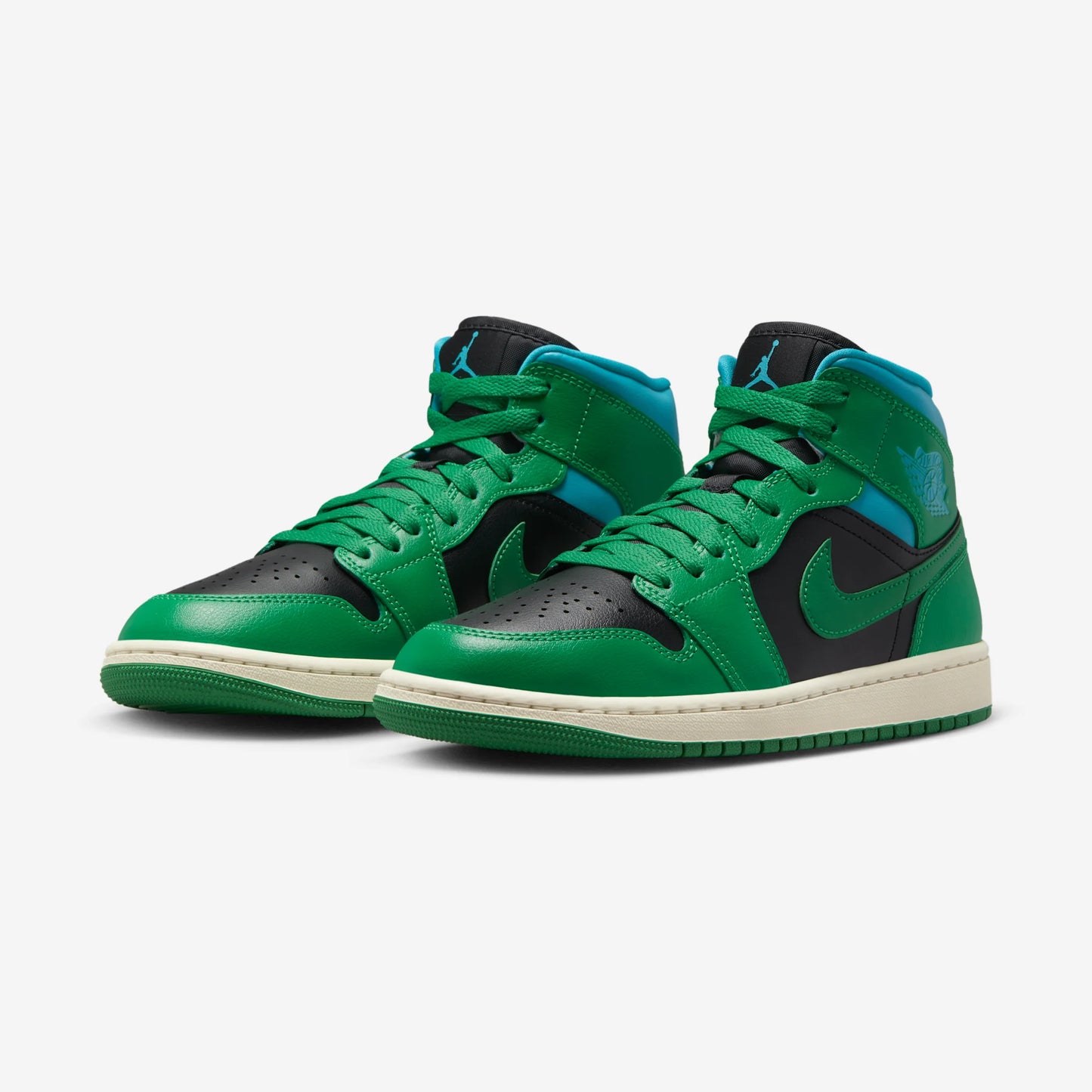 Jordan 1 Mid Lucky Green Aquatone (Women's)