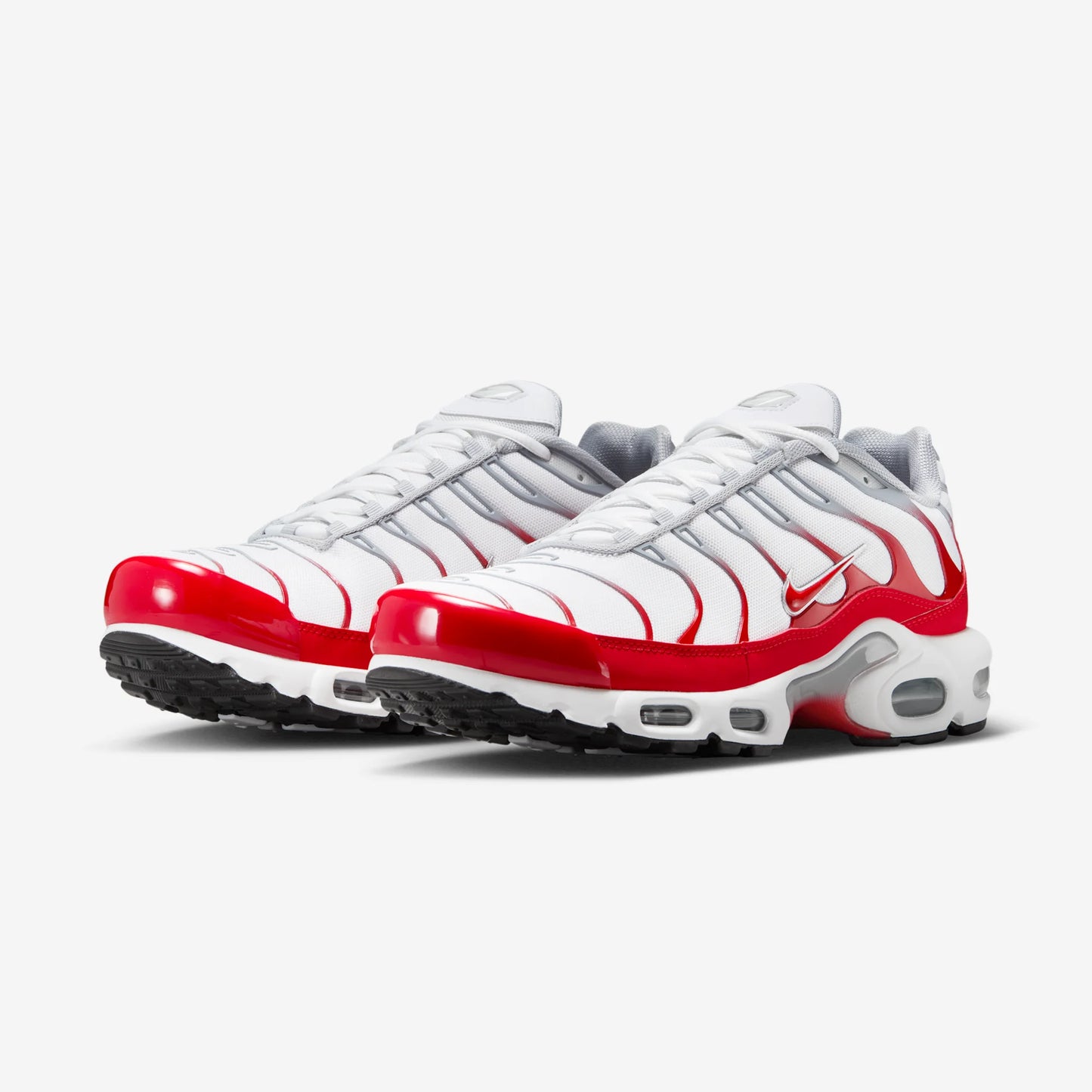 Nike Air Max Plus White University Red Wolf Grey