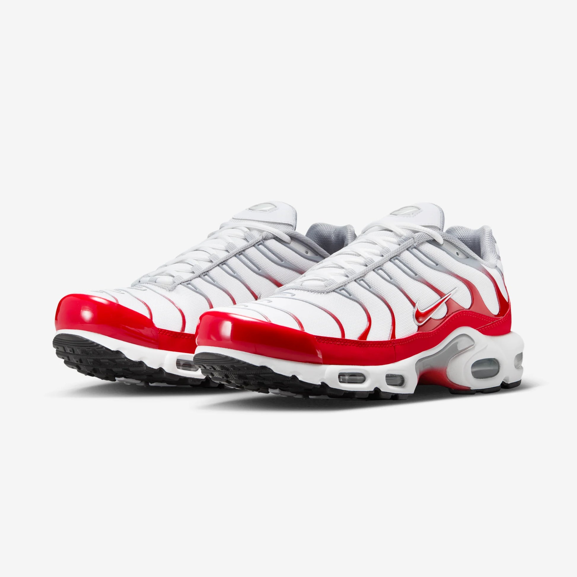 Nike Air Max Plus White University Red Wolf Grey
