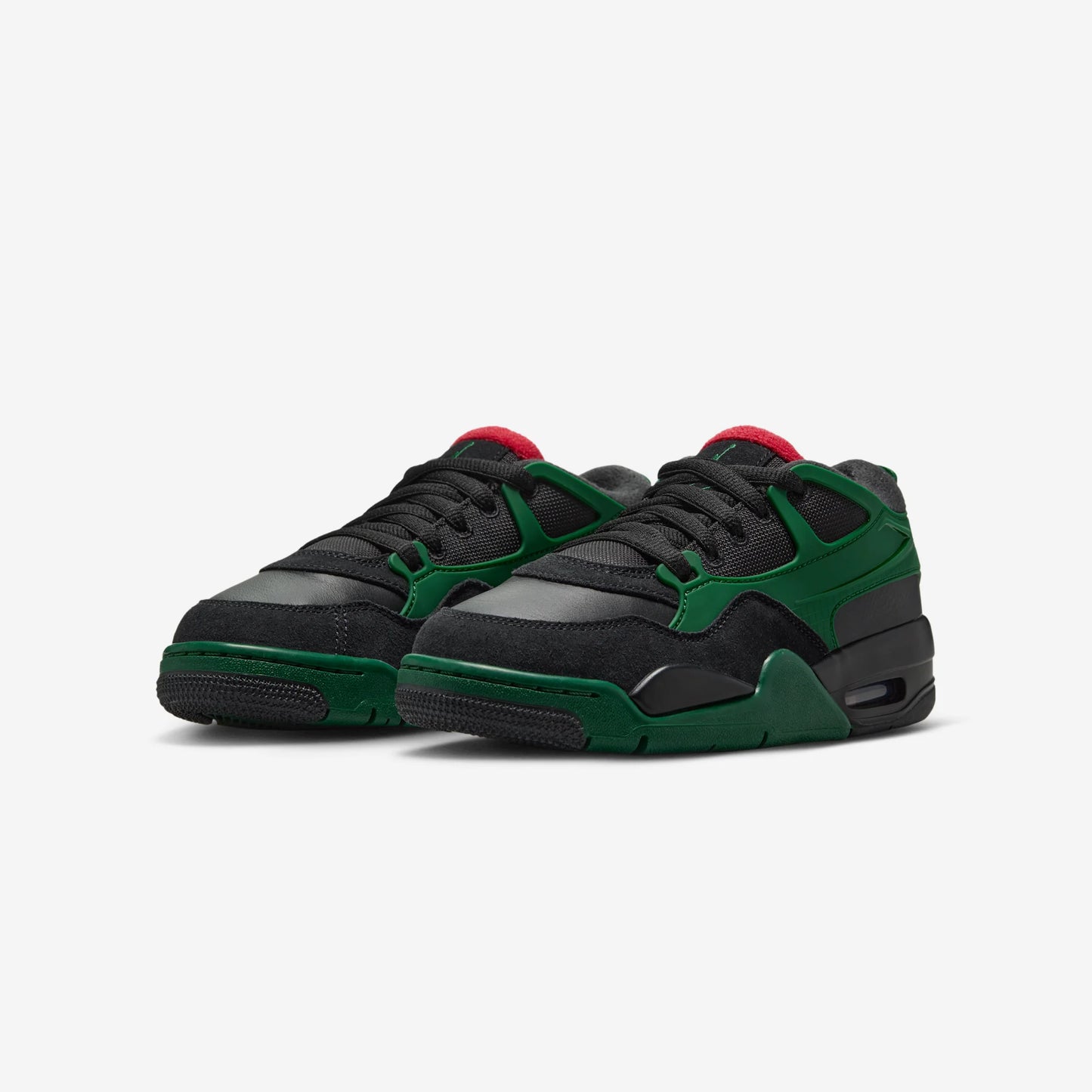 Jordan 4 RM Black Gorge Green Varsity Red (GS)