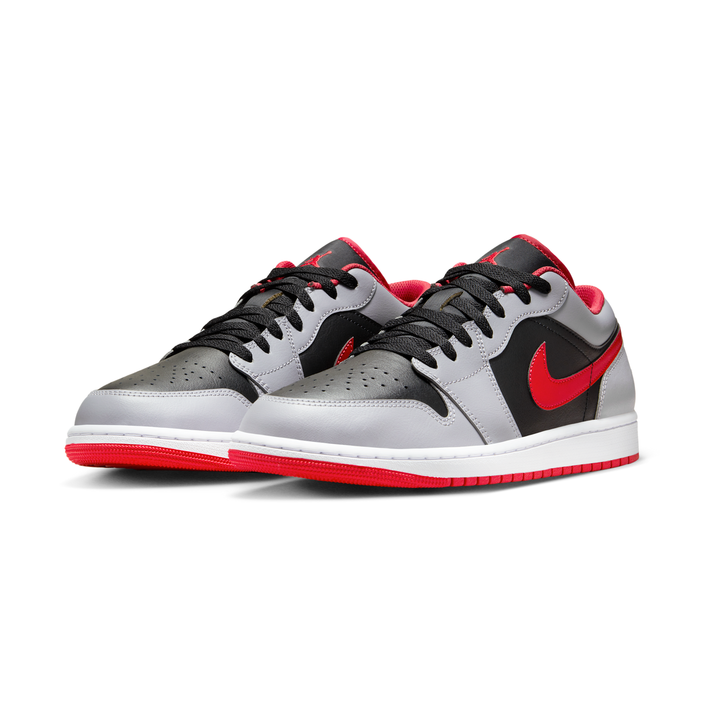 Jordan 1 Low Black Light Smoke Grey Gym Red
