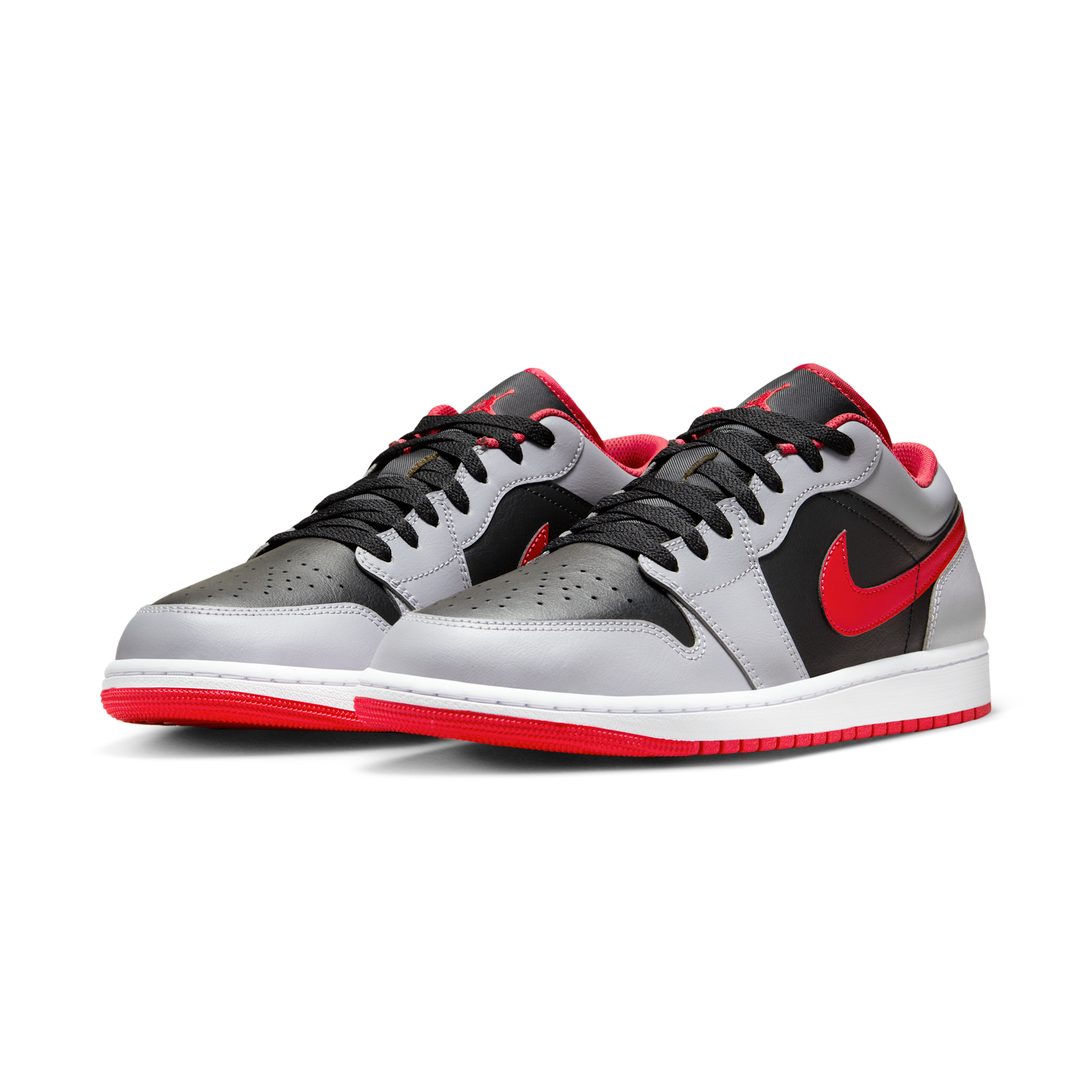 Jordan 1 Low Black Light Smoke Grey Gym Red
