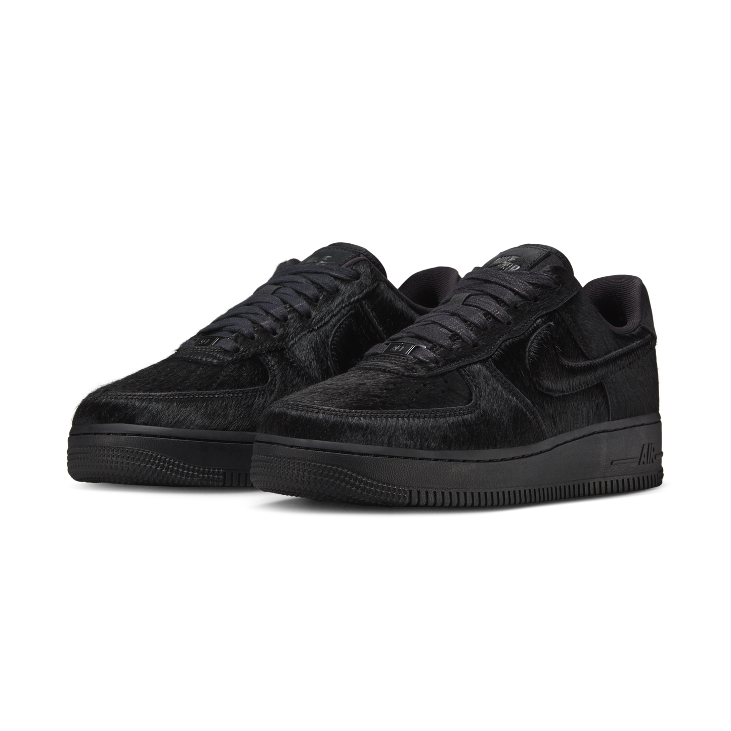 Nike Air Force 1 Low '07 Triple Black Pony Hair (Women's)