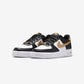 Nike Air Force 1 Low Black White Metallic Gold (GS)