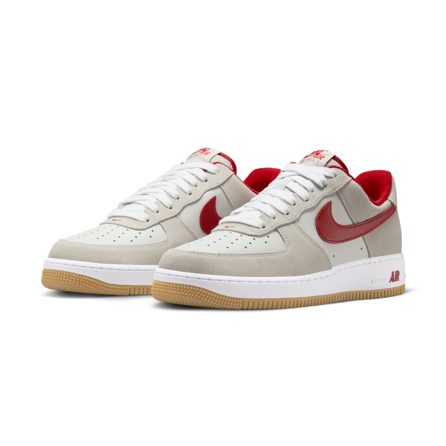 Nike Air Force 1 Low '07 LV8 Summit White Varsity Red Gum