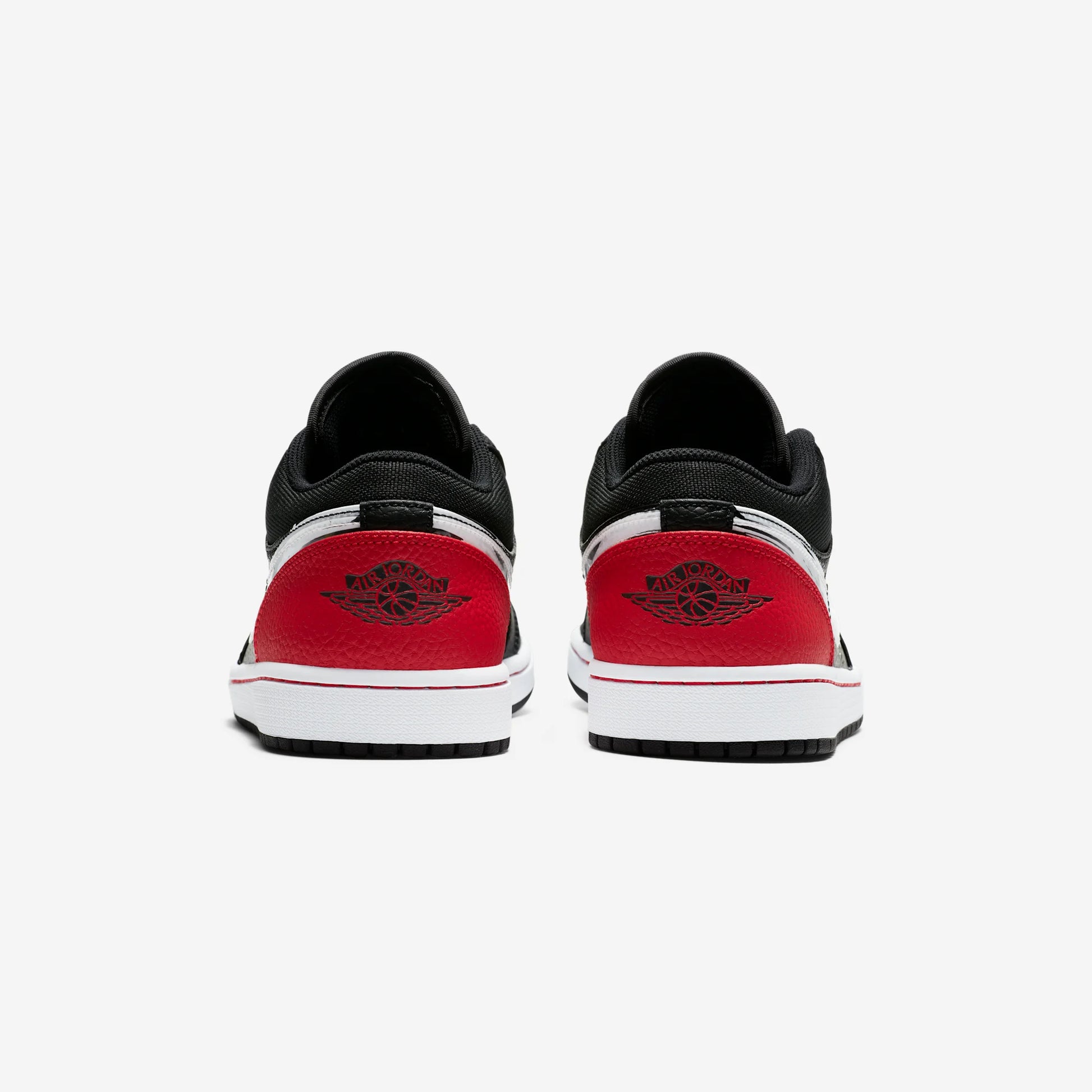 Jordan 1 Low Brushstroke Swoosh Black