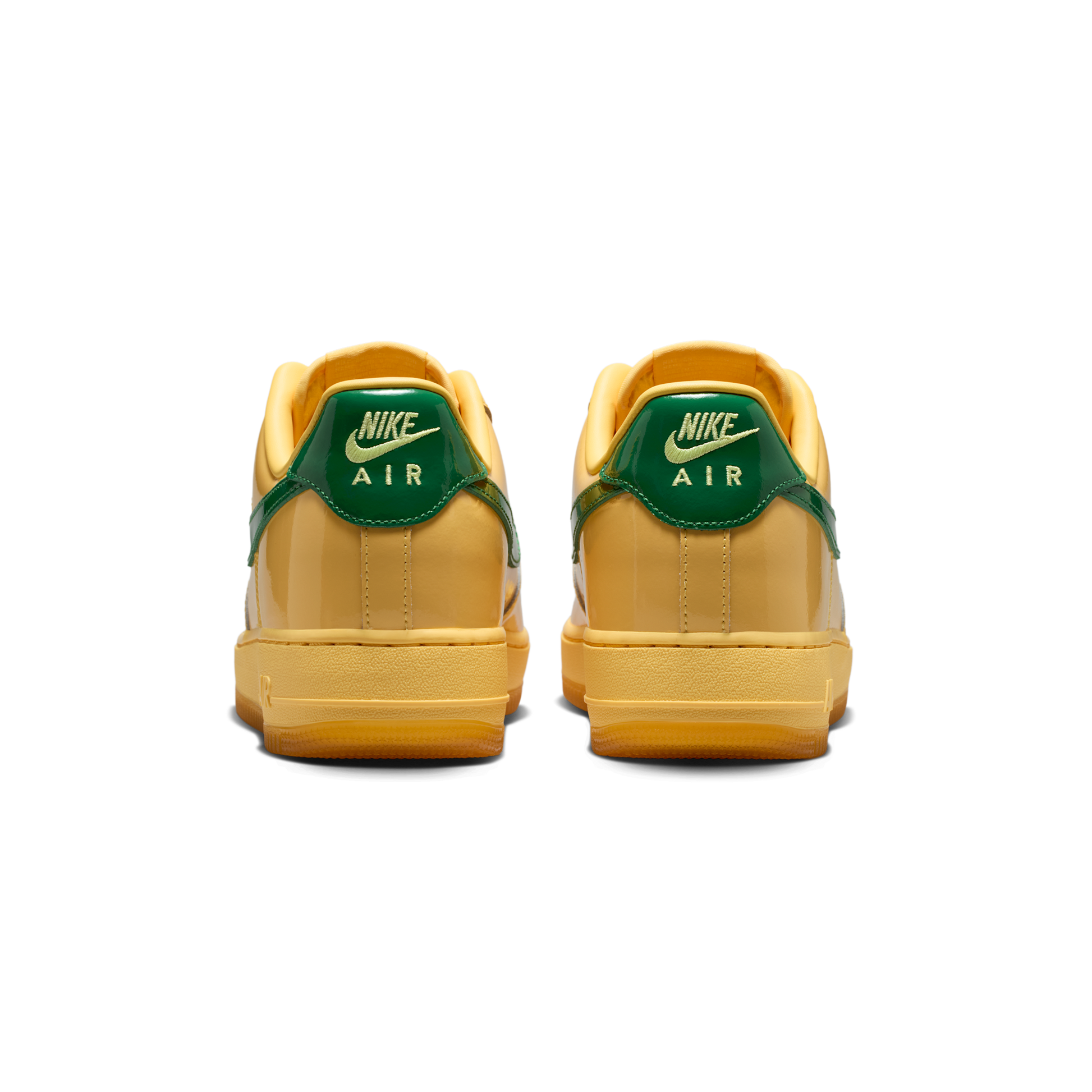 Nike Air Force 1 Low Patent Leather Topaz Gold Pine Green