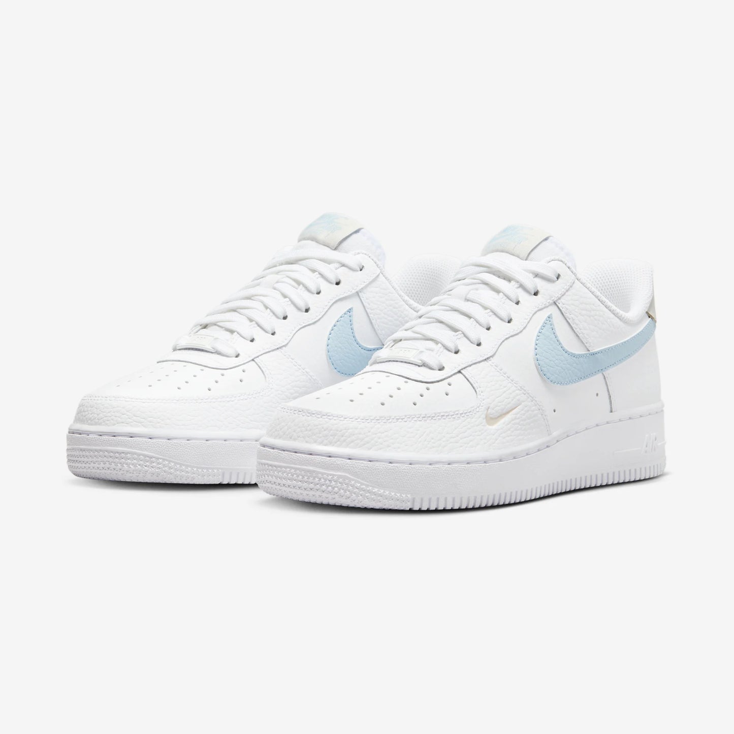 Nike Air Force 1 Low White Light Armory Blue Mini Swoosh (Women's)