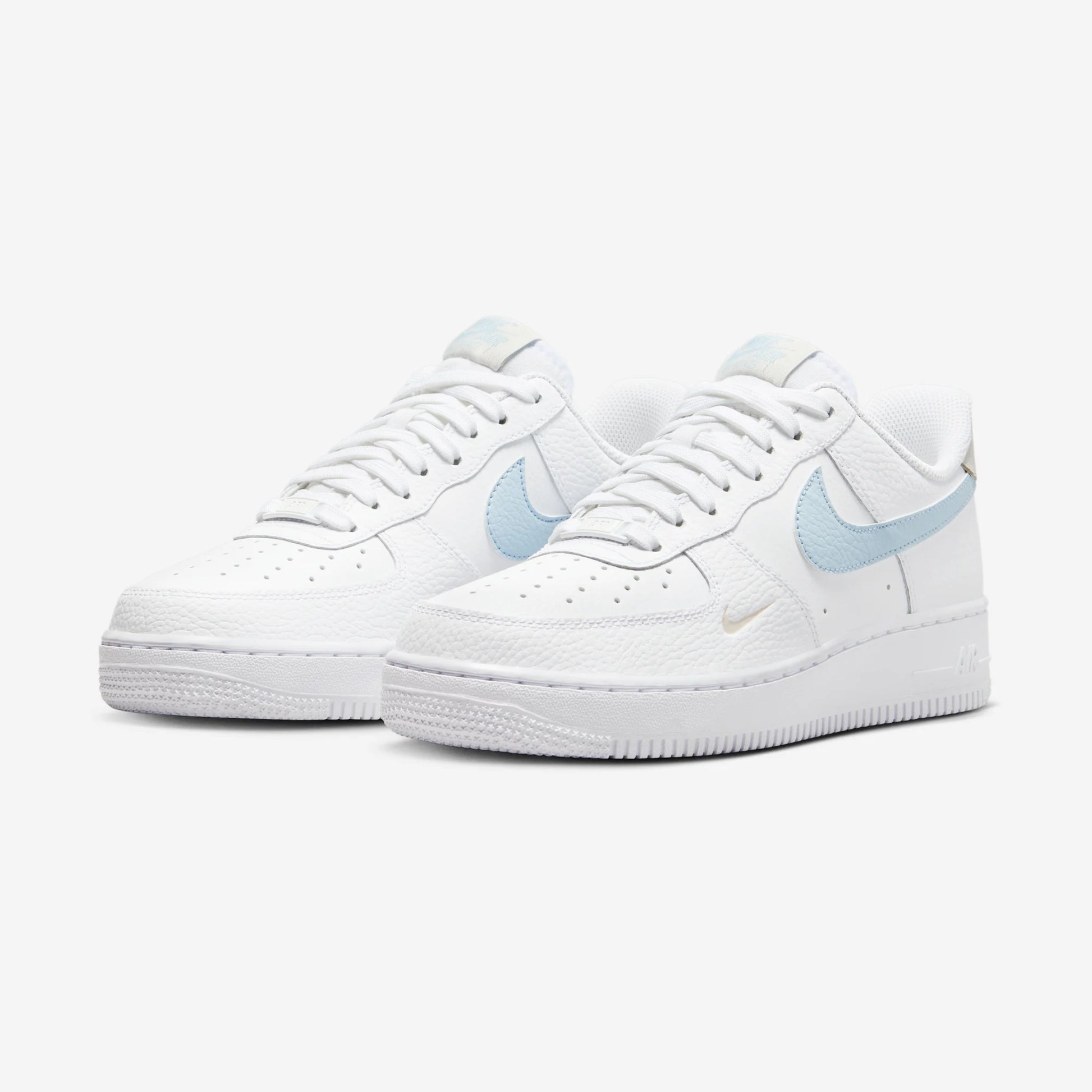Nike Air Force 1 Low White Light Armory Blue Mini Swoosh (Women's)