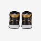 Jordan 1 Mid Black Metallic Gold