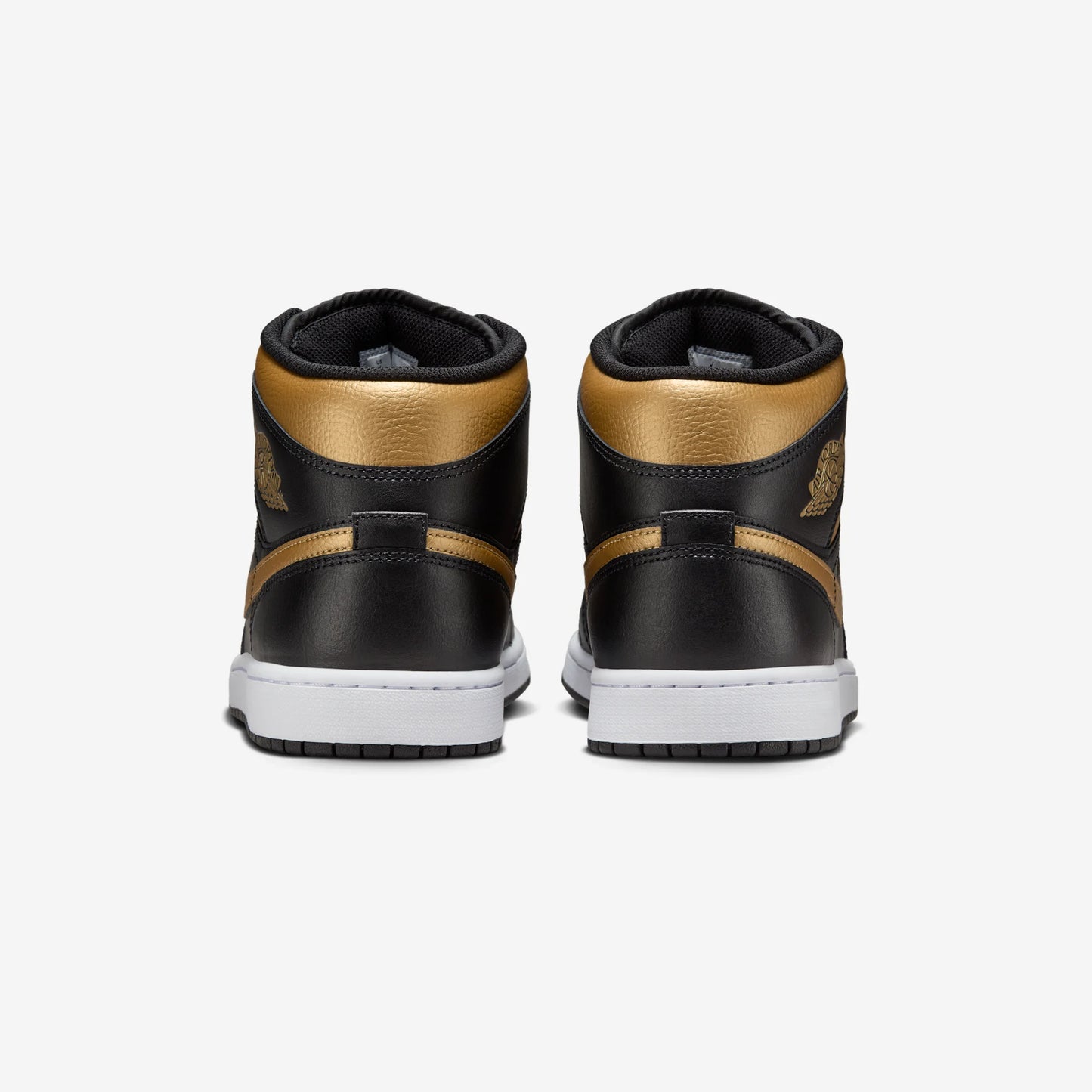 Jordan 1 Mid Black Metallic Gold