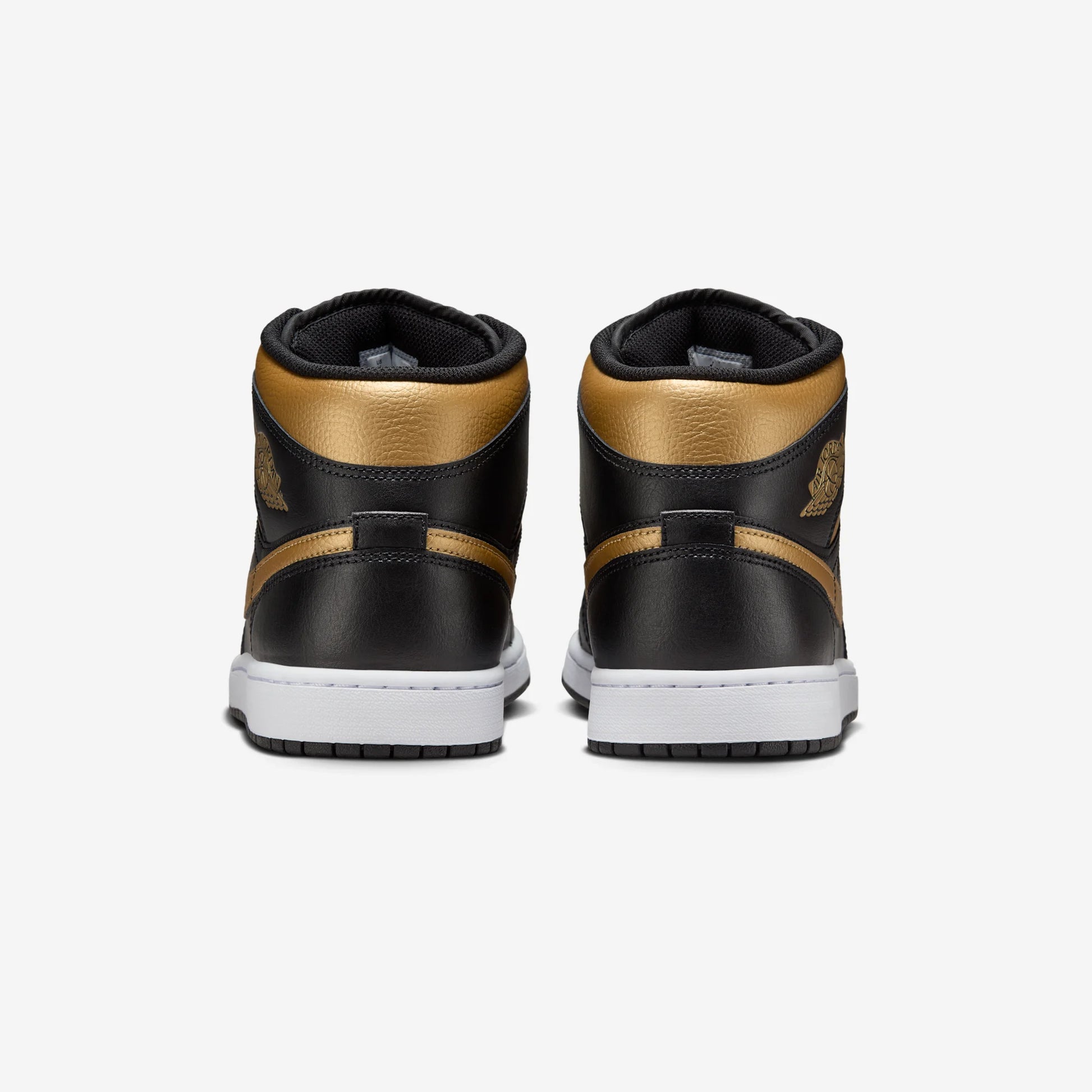 Jordan 1 Mid Black Metallic Gold