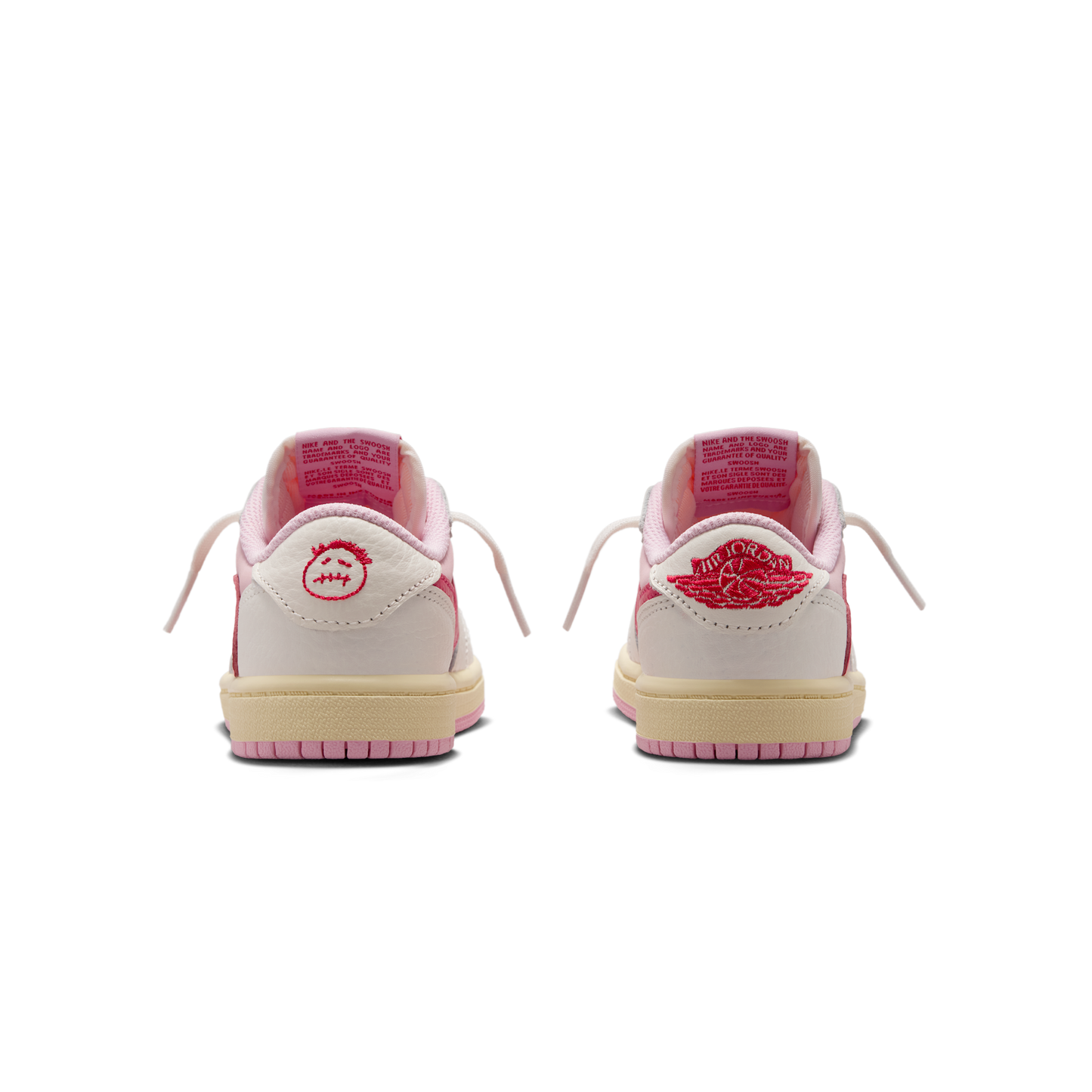 Jordan 1 Retro Low OG SP Travis Scott Sail Tropical Pink (PS)