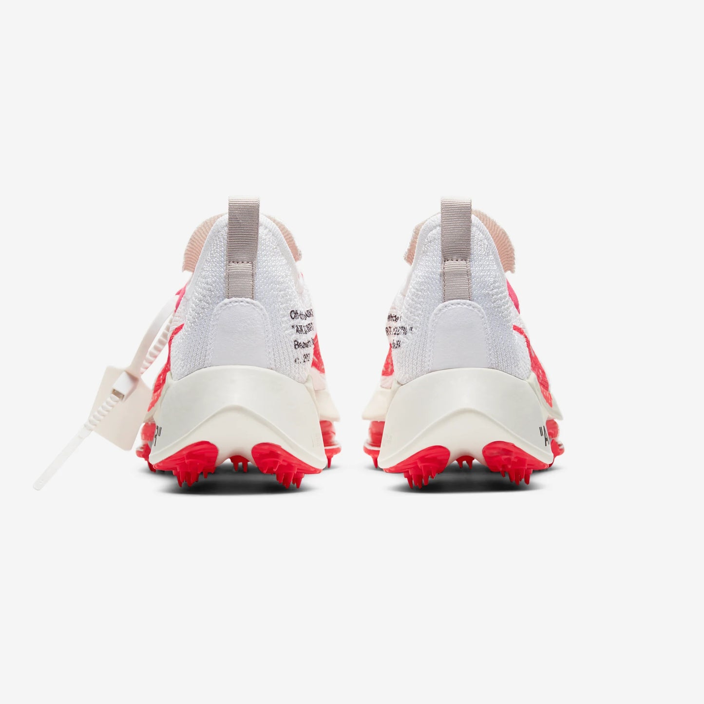 Nike Air Zoom Tempo Next% Flyknit Off White White Solar Red