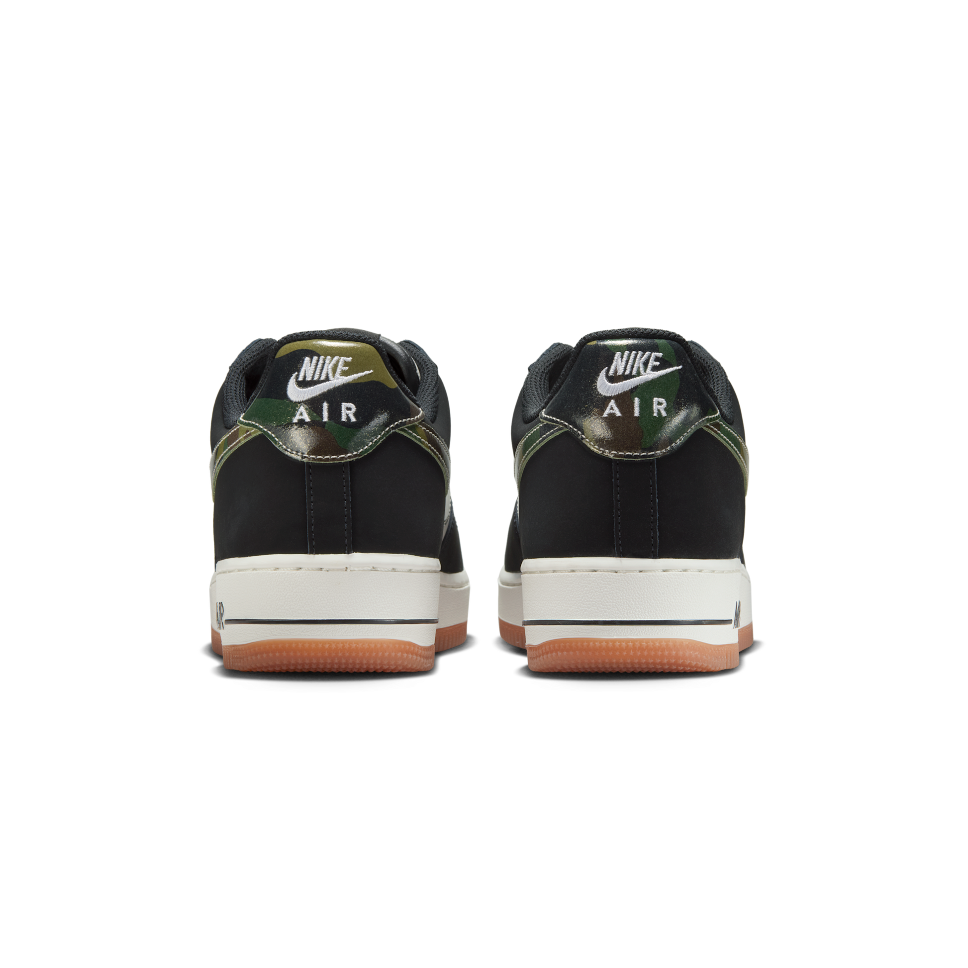Nike Air Force 1 Low '07 LV8 Black Patent Camo Swoosh