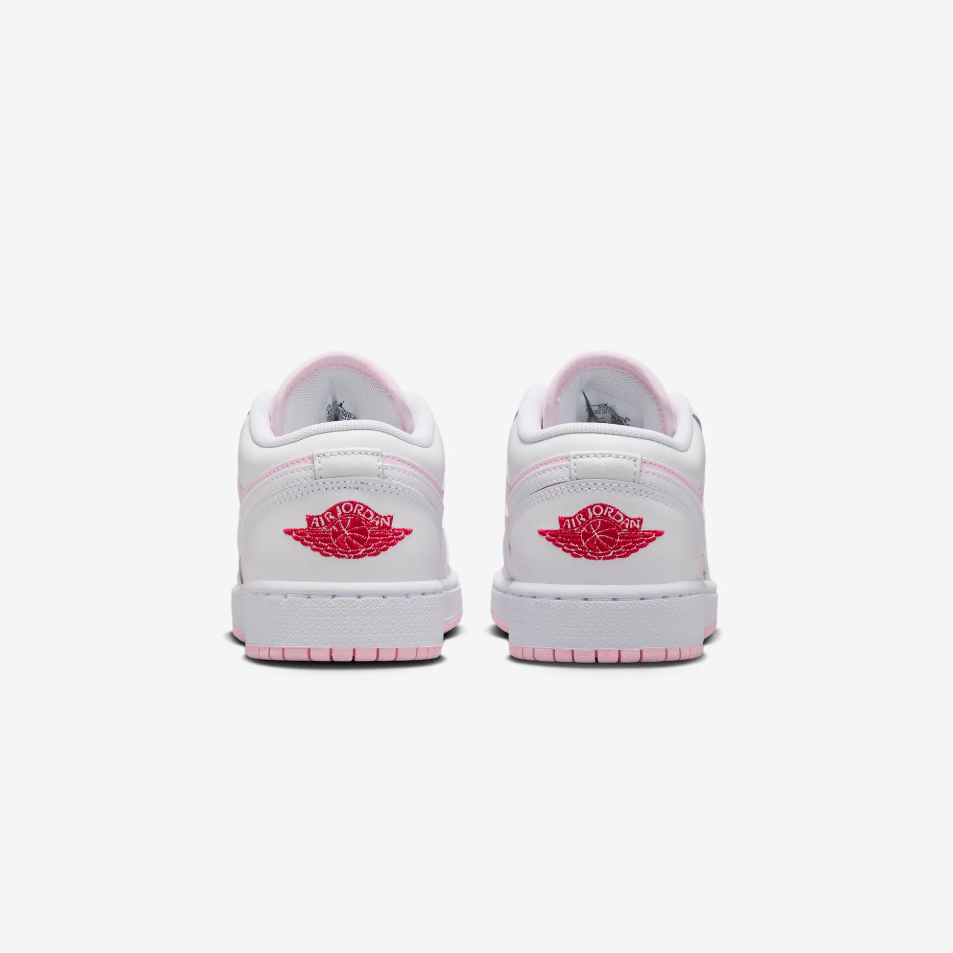 Jordan 1 Low Pink Foam Fire Red White (GS)