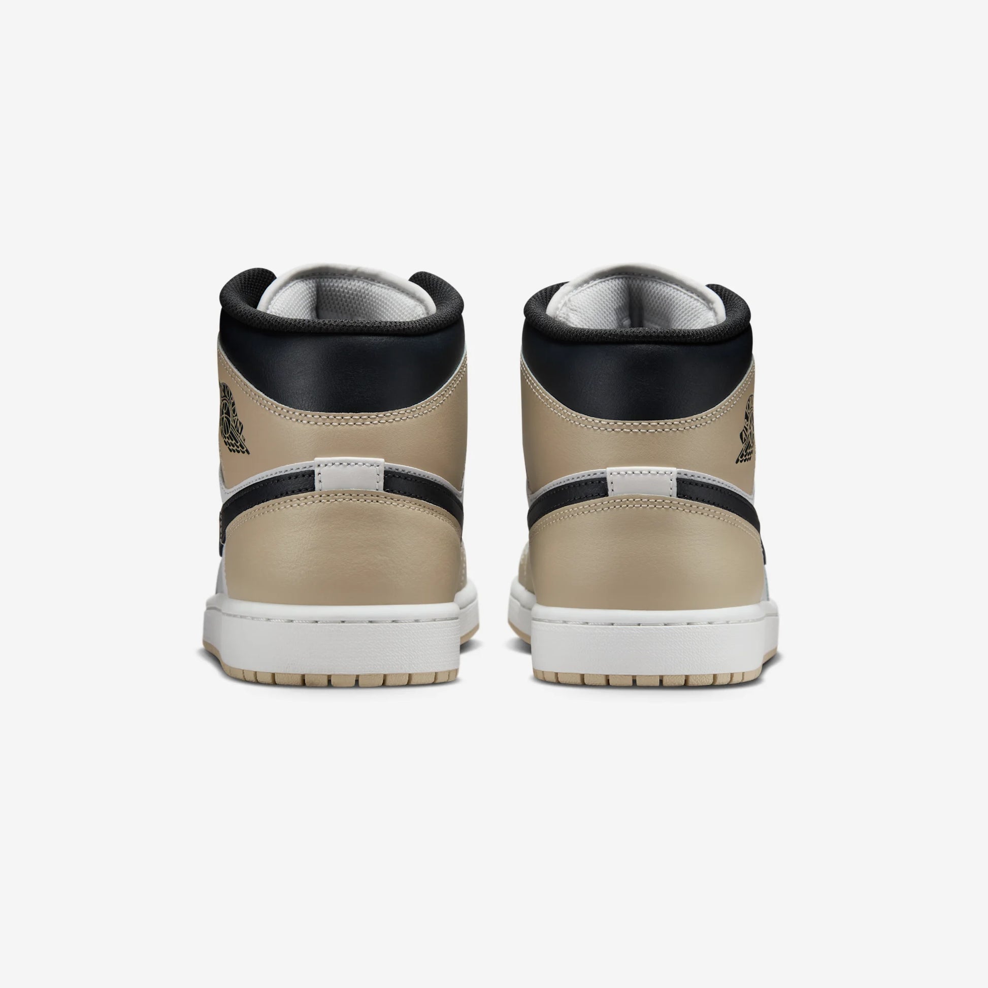 Jordan 1 Mid Summit White Off Noir Rattan
