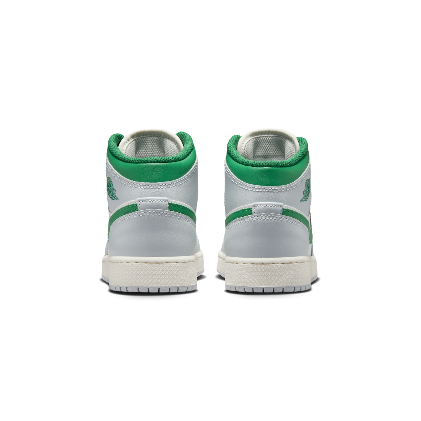 Jordan 1 Mid White Pure Platinum Pine Green