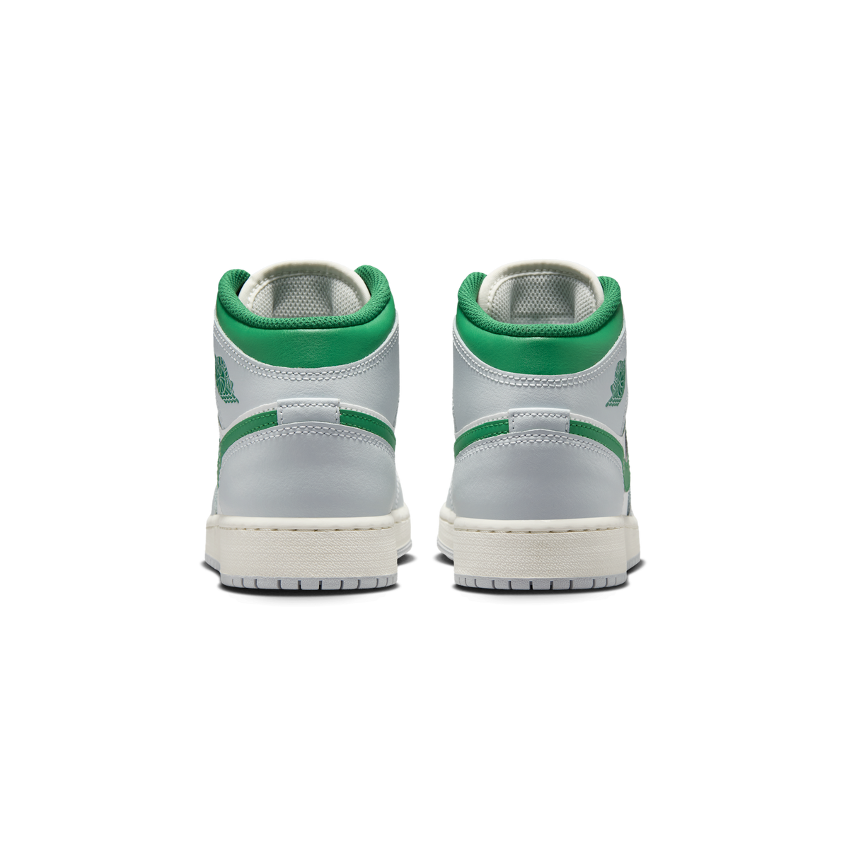 Jordan 1 Mid White Pure Platinum Pine Green
