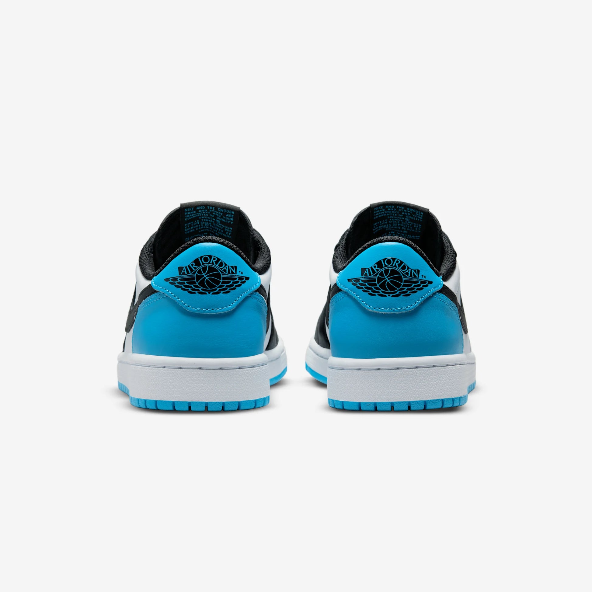 Jordan 1 Retro Low OG Black Dark Powder Blue (Women's)