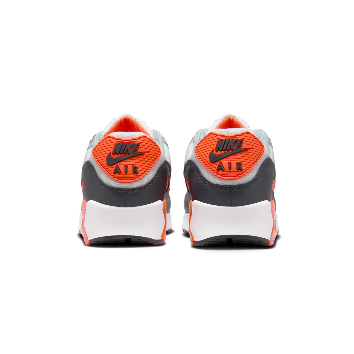 Nike Air Max 90 Summit White Safety Orange Dark Smoke Grey Smoke Grey