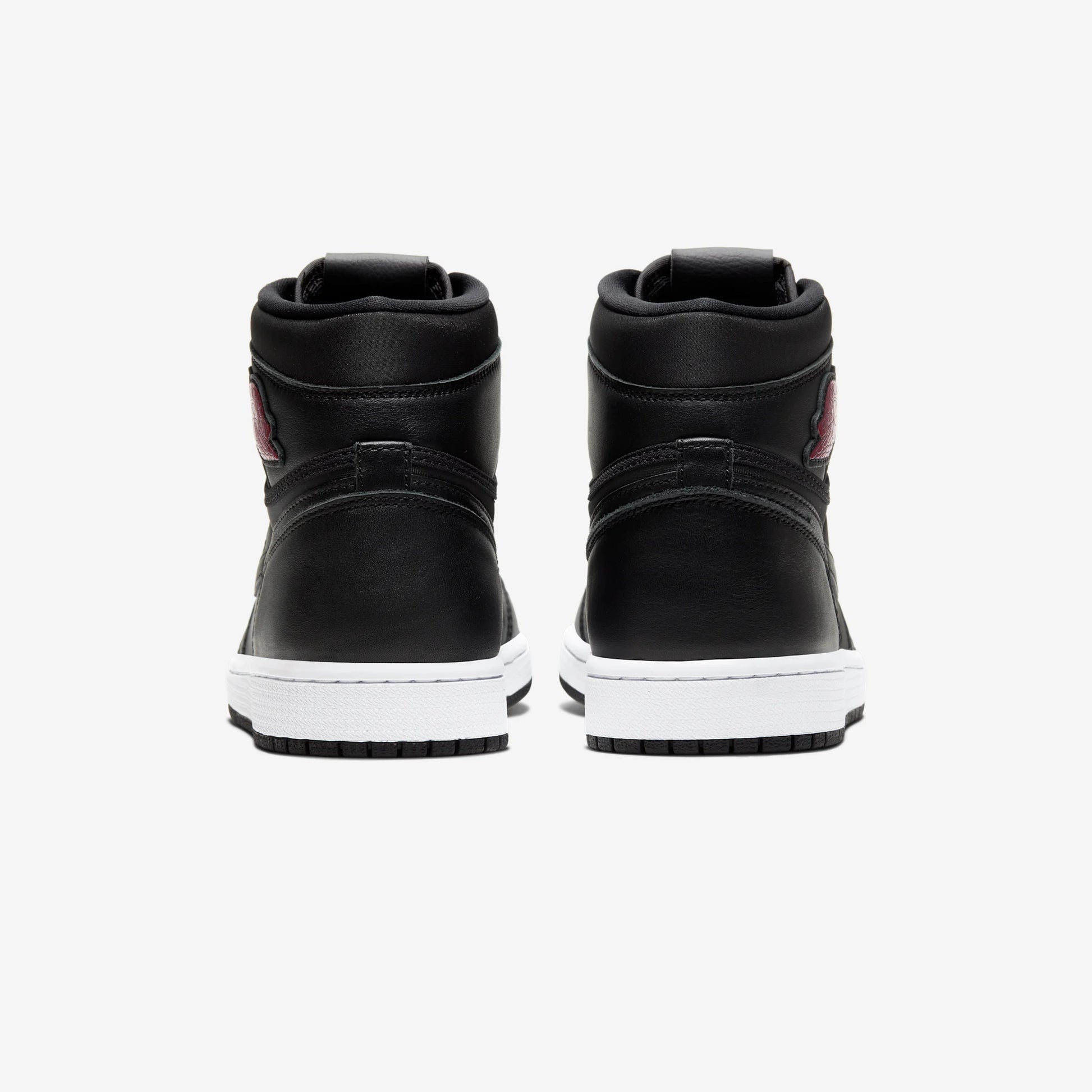 Jordan 1 Retro High Black Satin Gym Red
