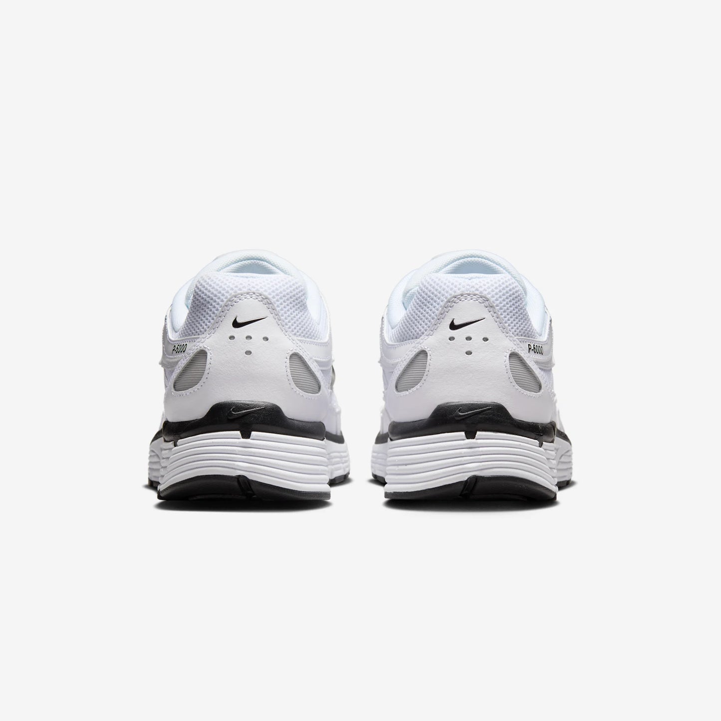 Nike P-6000 White Metallic Silver Black