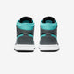 Jordan 1 Mid Grey Aqua