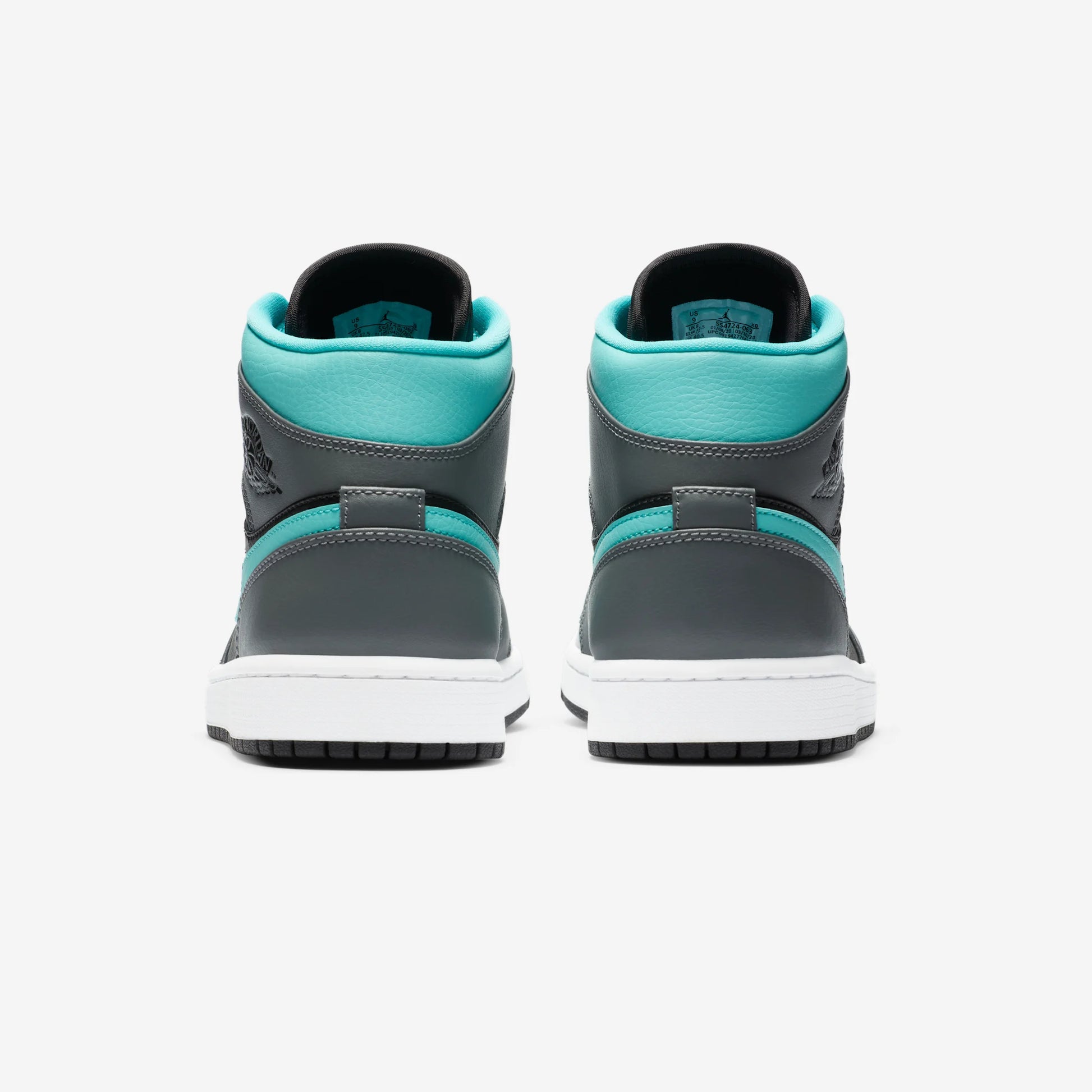 Jordan 1 Mid Grey Aqua
