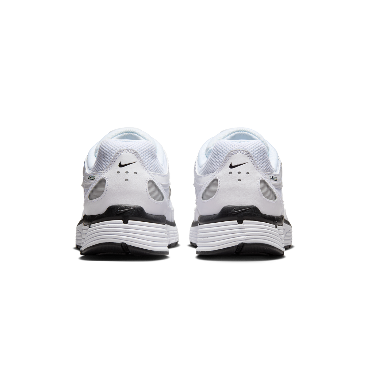 Nike P-6000 White Metallic Silver Black