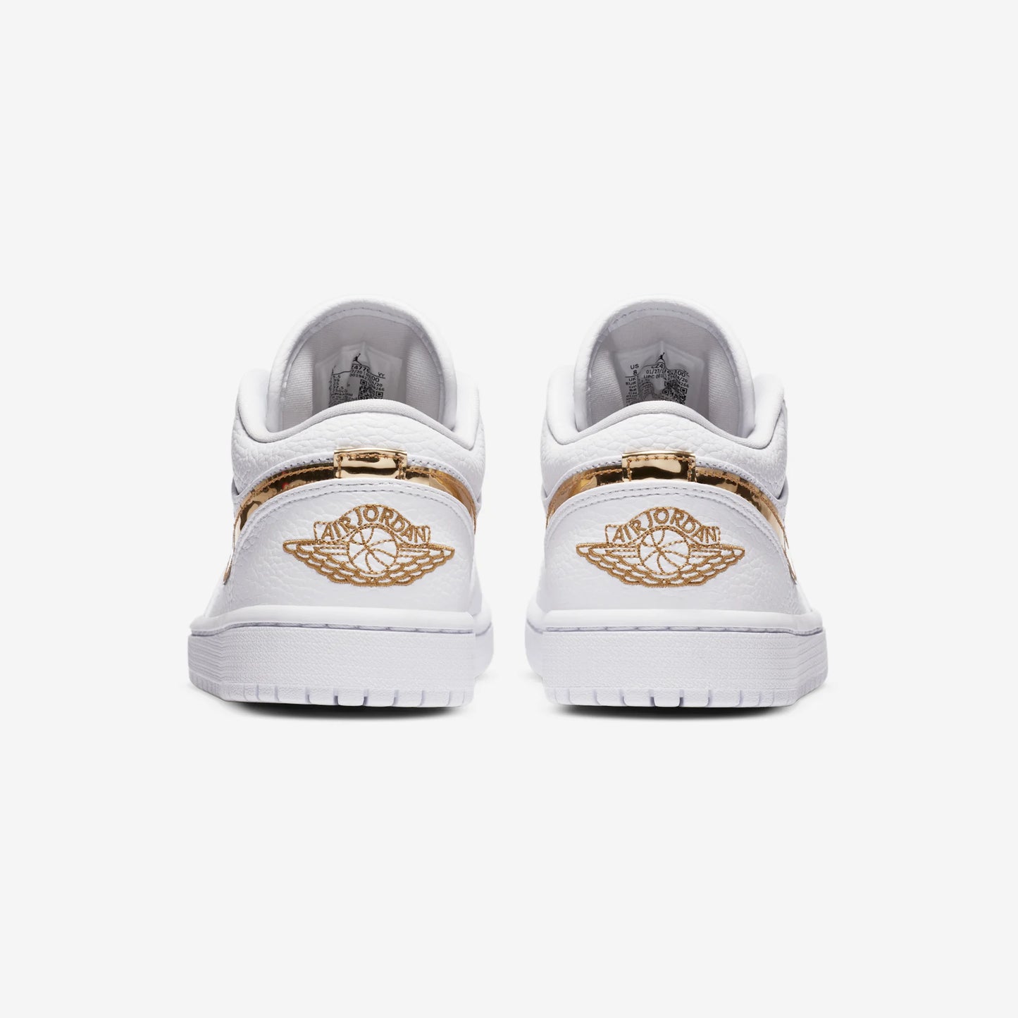 Jordan 1 Low White Metallic Gold (Women's)