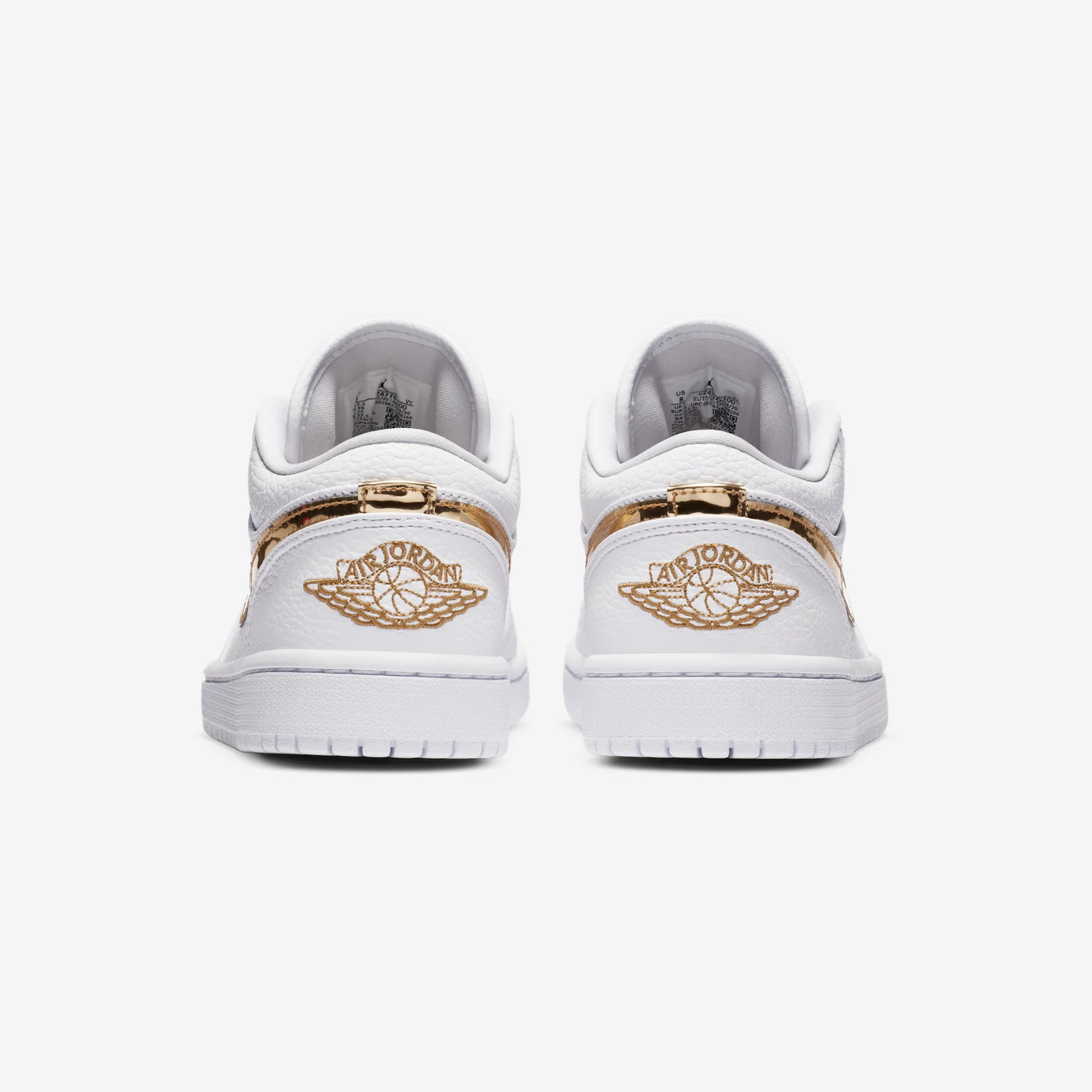 Jordan 1 Low White Metallic Gold (Women's)