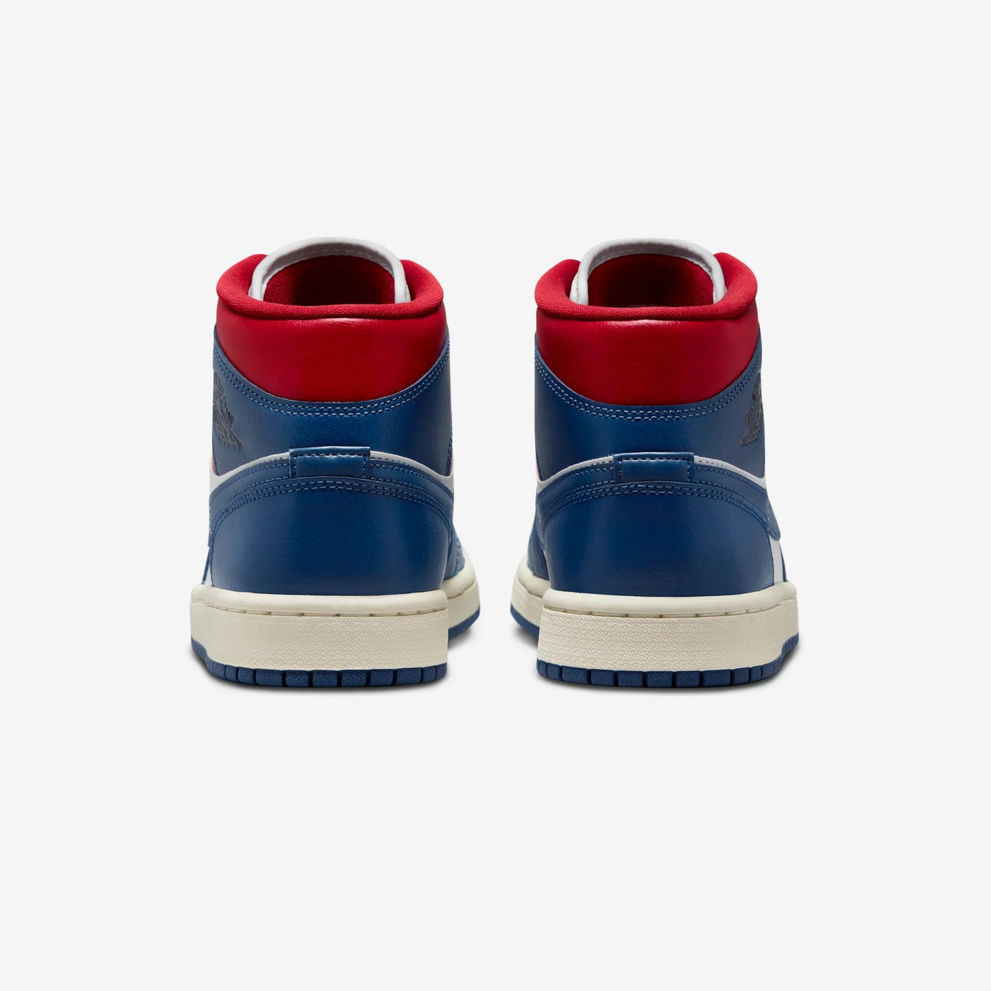 Jordan 1 Mid French Blue Gym Red (Women's)