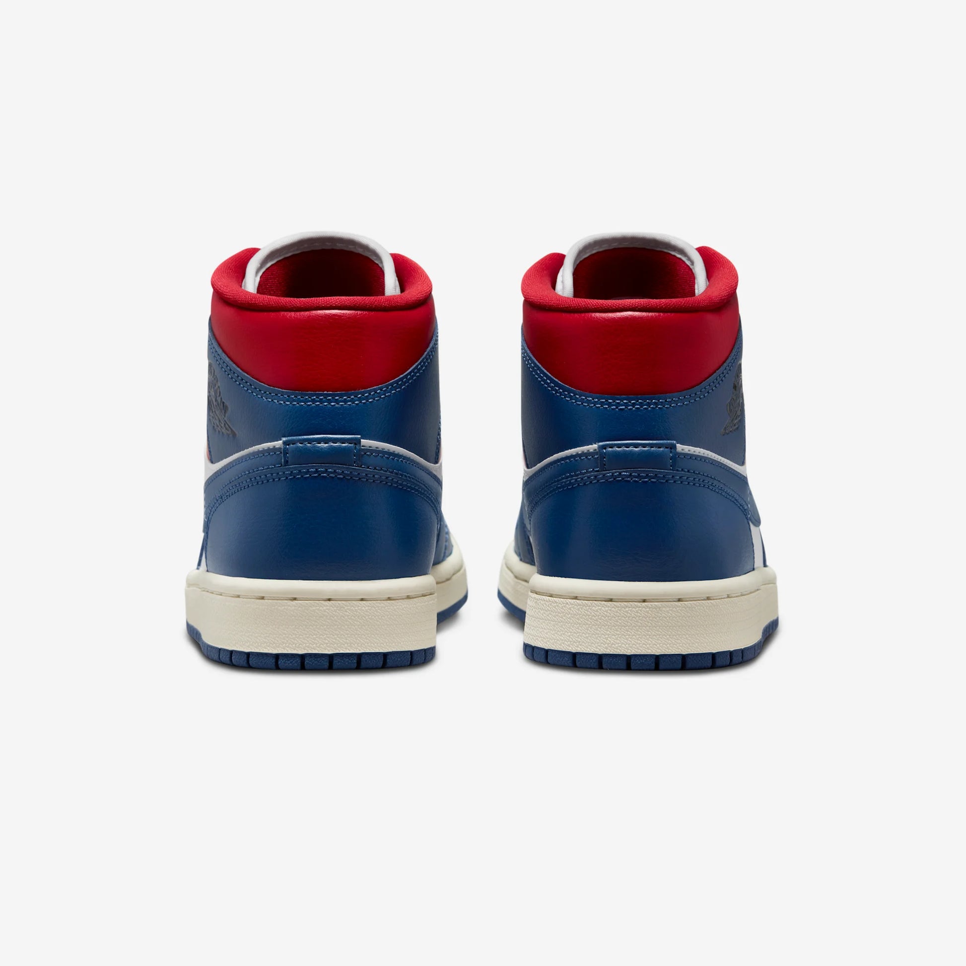 Jordan 1 Mid French Blue Gym Red (Women's)