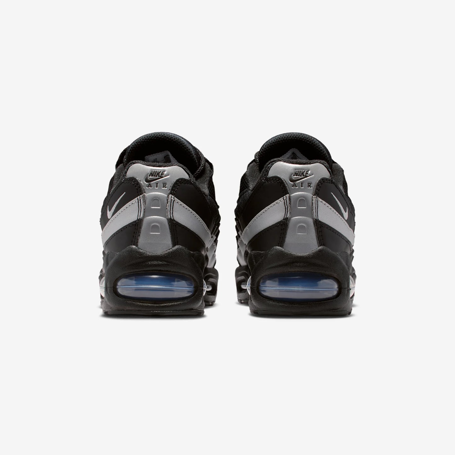 Nike Air Max 95 Black White Metallic Silver (GS)
