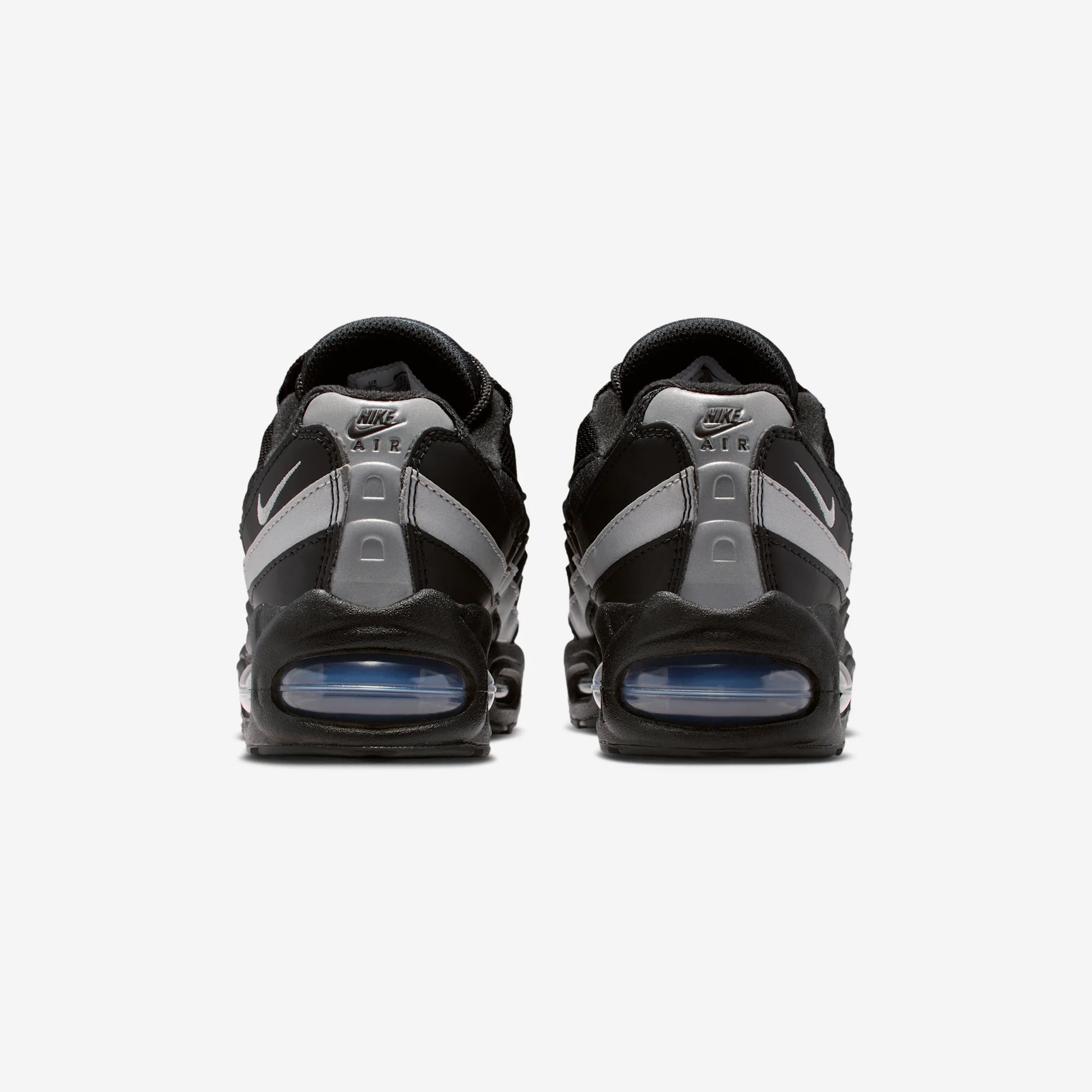 Nike Air Max 95 Black White Metallic Silver (GS)