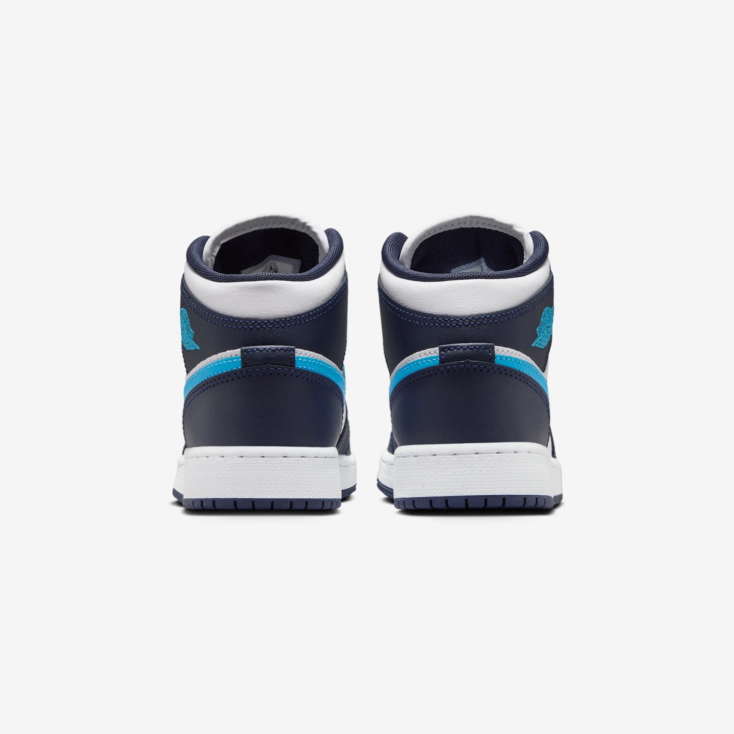 Jordan 1 Mid Obsidian Dark Powder Blue (GS)