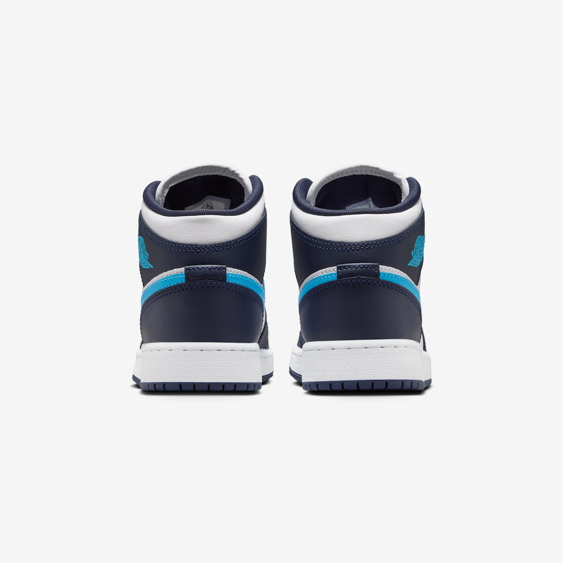 Jordan 1 Mid Obsidian Dark Powder Blue (GS)