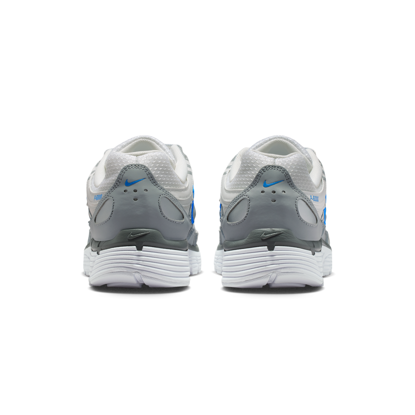 Nike P-6000 White Metallic Silver Blue