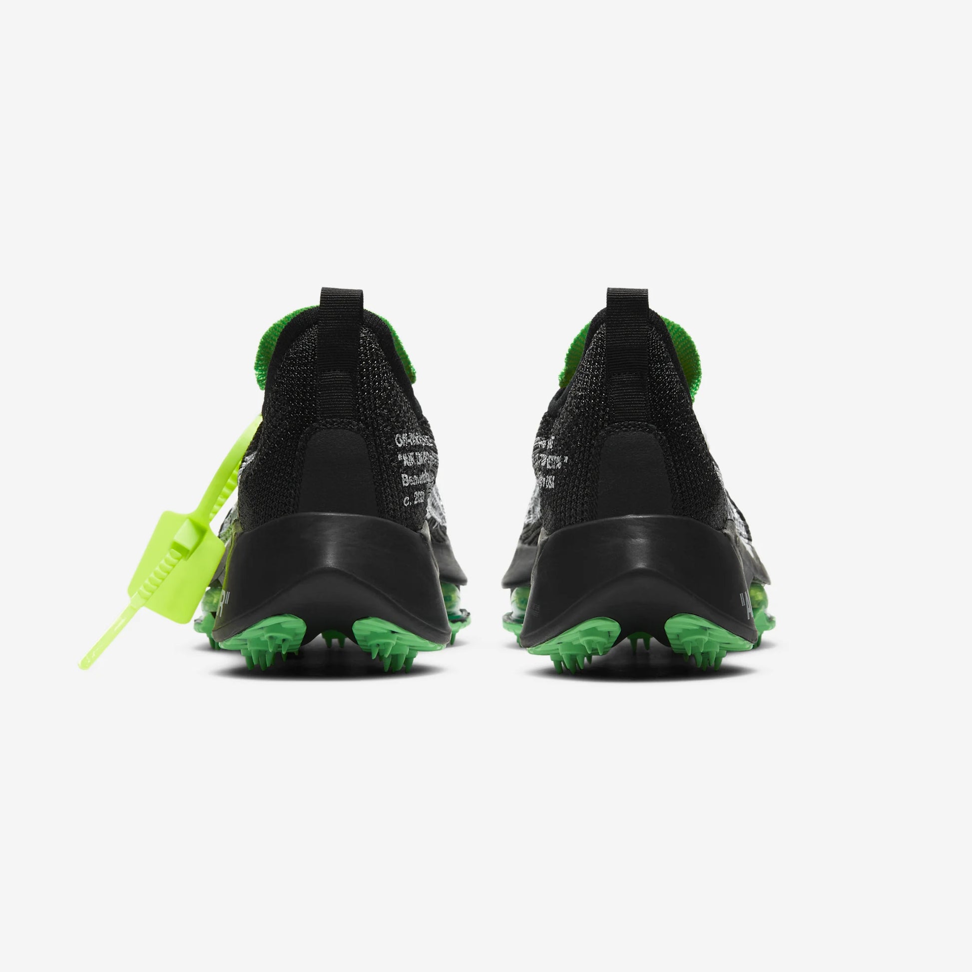 Nike Air Zoom Tempo Next% Flyknit Off-White Black Scream Green