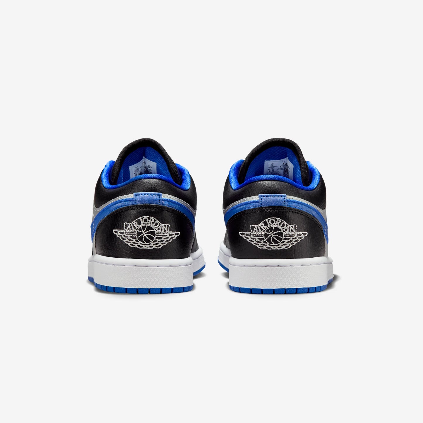Jordan 1 Low Black Game Royal Metallic Platinum