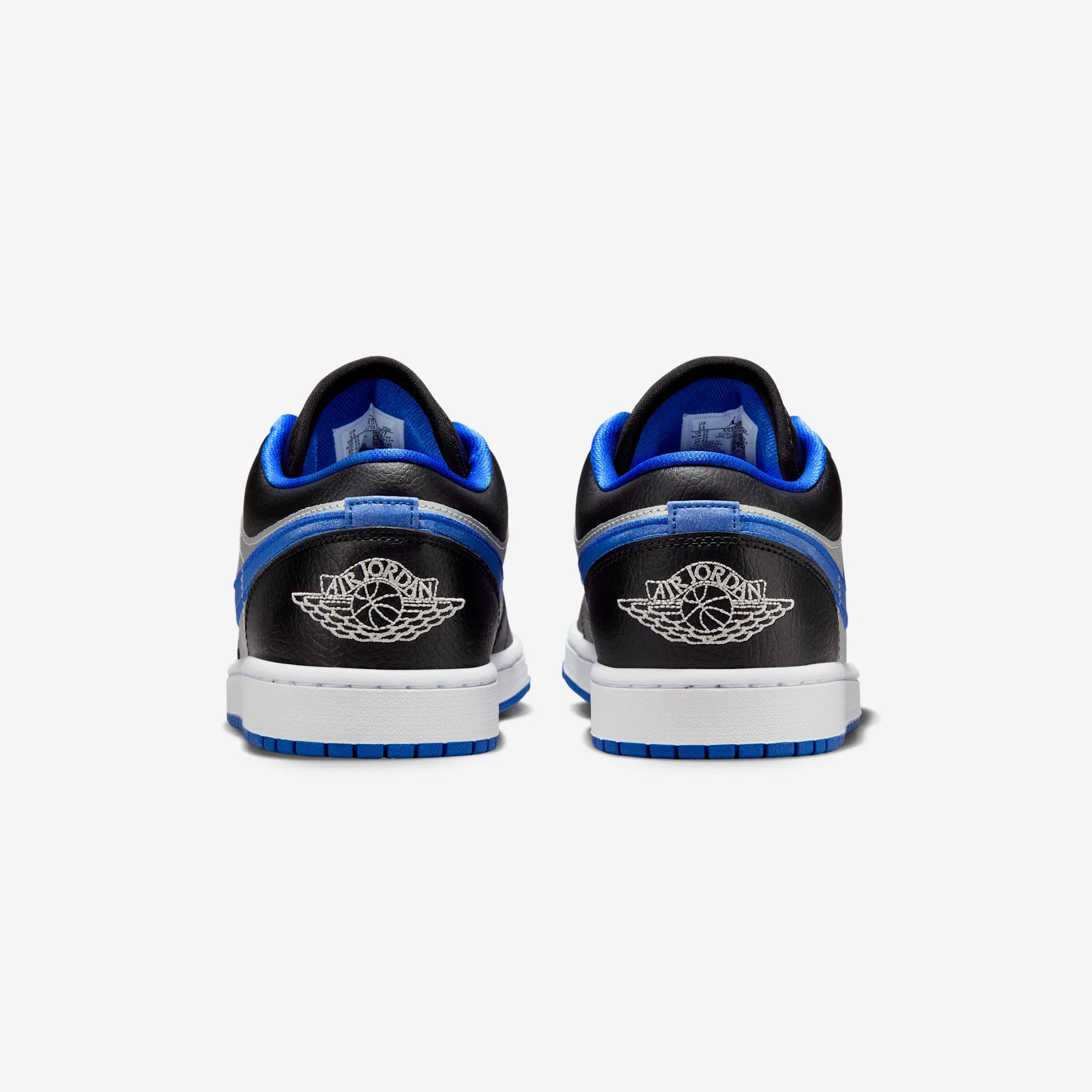 Jordan 1 Low Black Game Royal Metallic Platinum