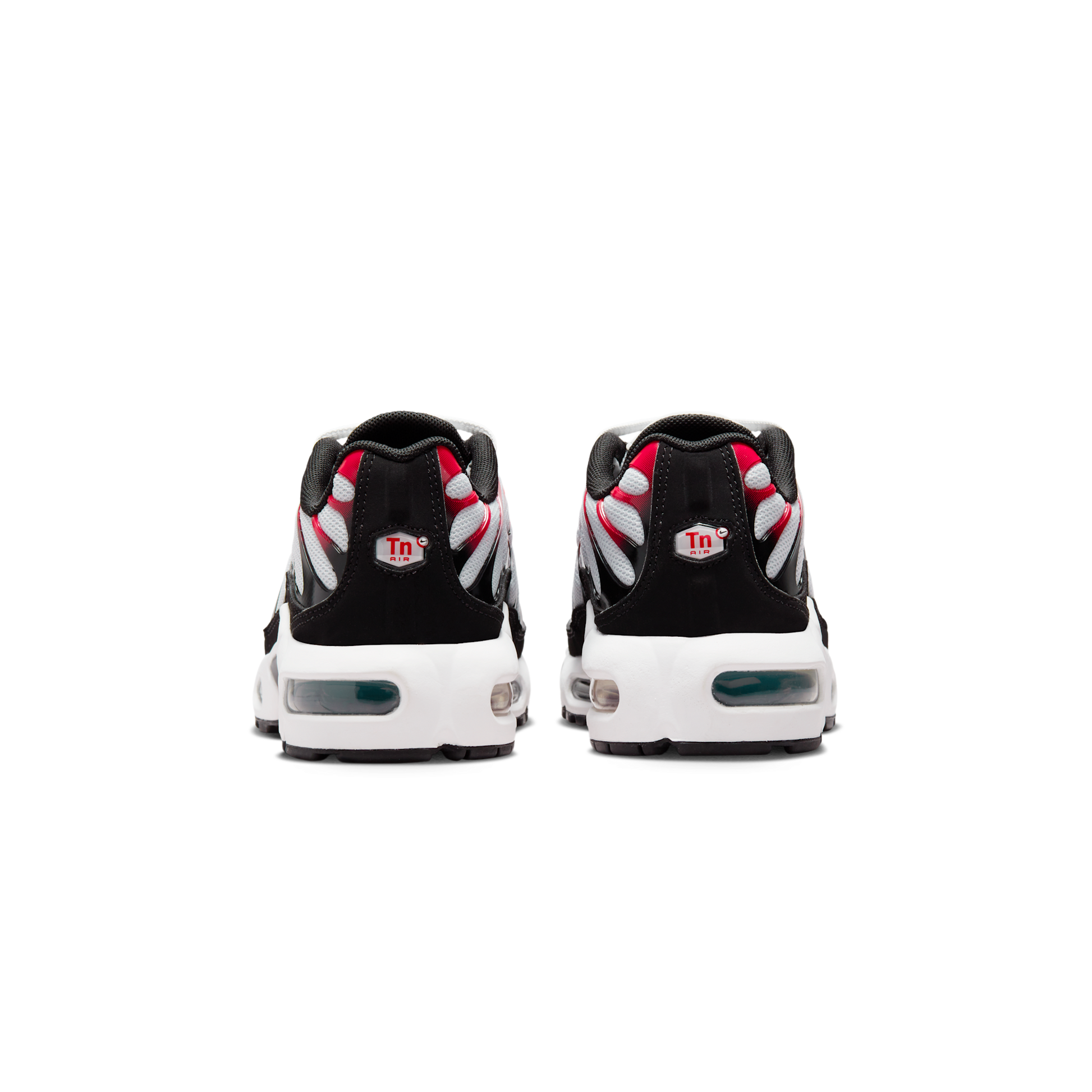 Nike Air Max Plus Pure Platinum Black White University Red (GS)