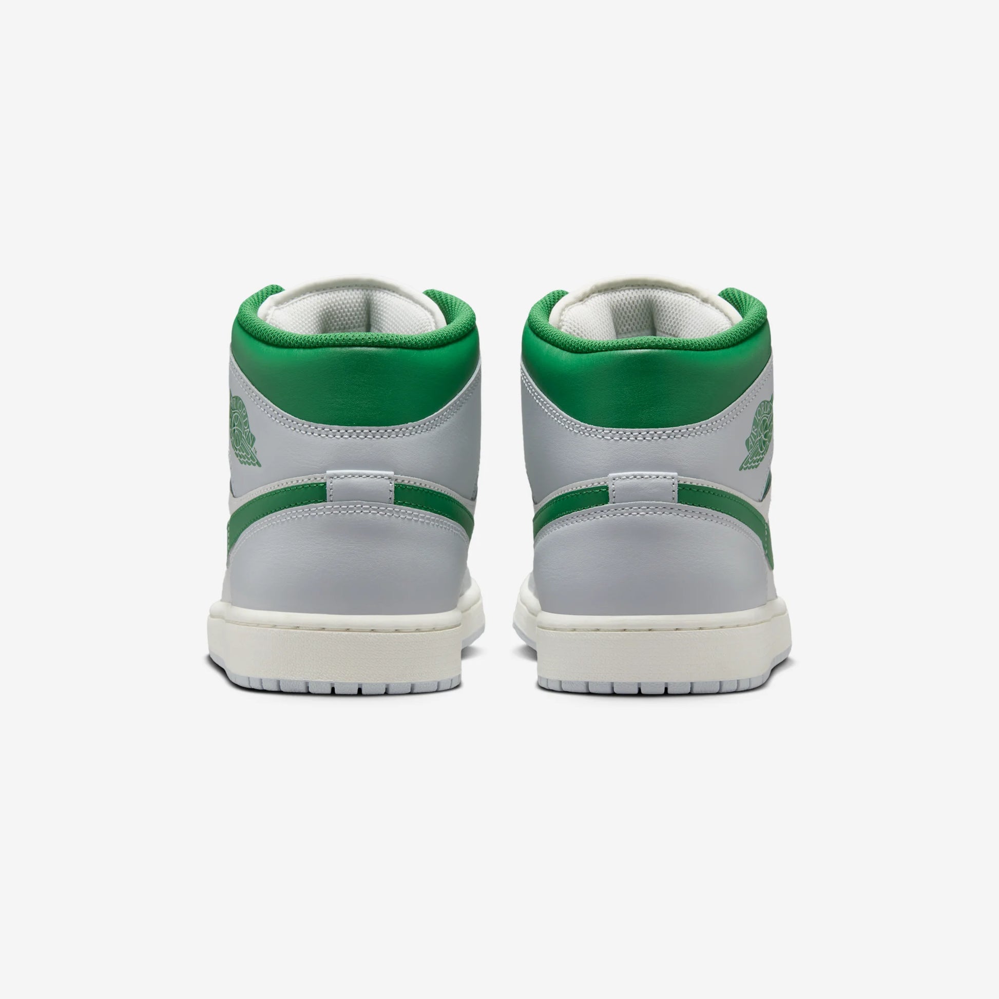 Jordan 1 Mid White Pure Platinum Pine Green