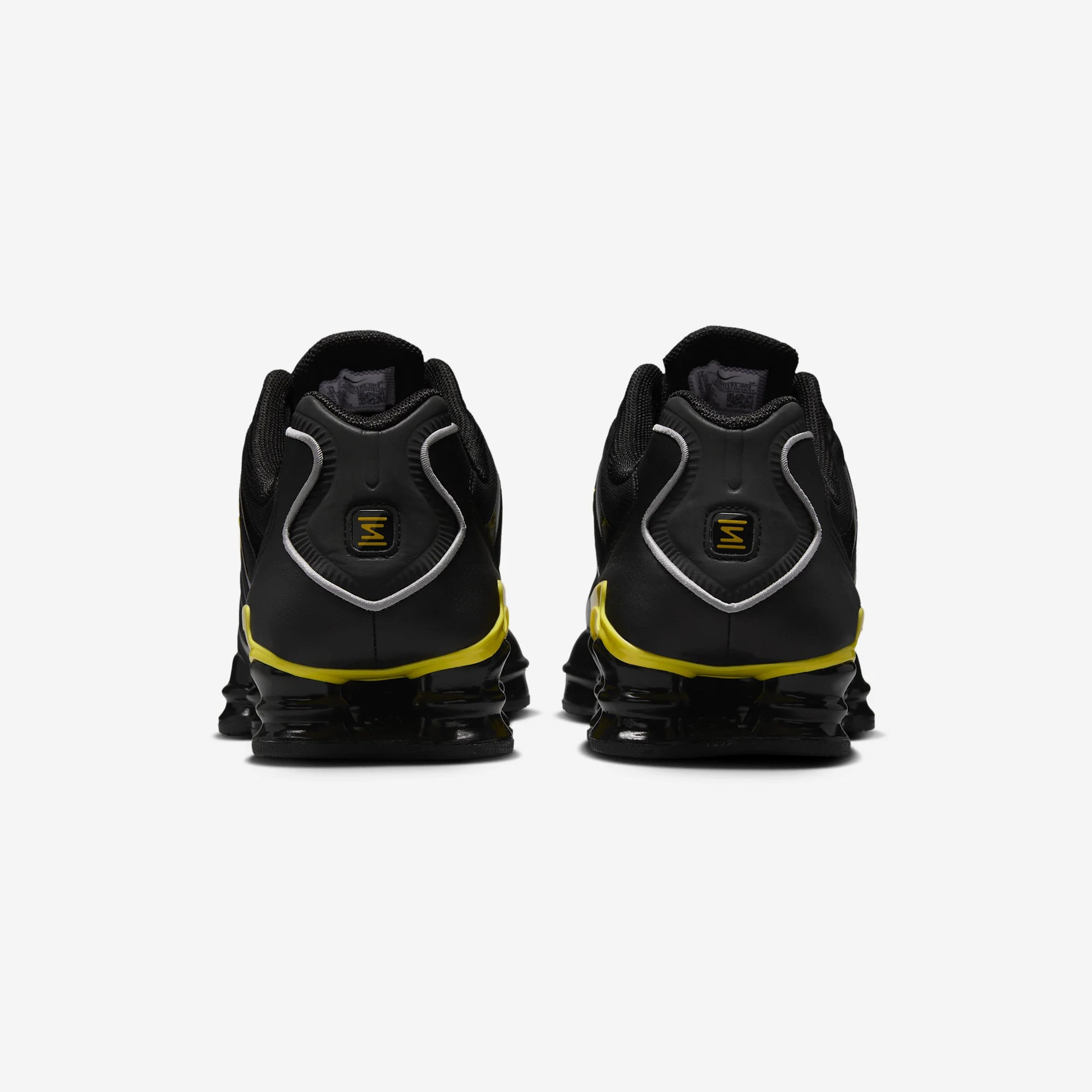 Nike Shox TL Black Dynamic Yellow Metallic Silver