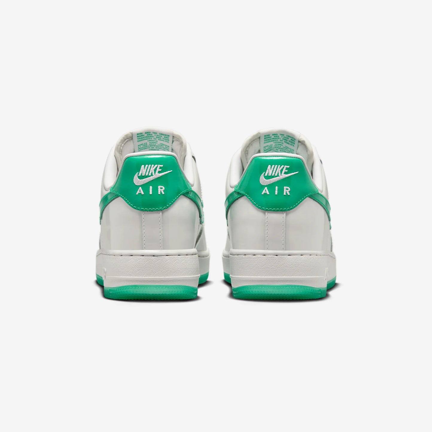 Nike Air Force 1 Low '07 Patent Platinum Tint Stadium Green