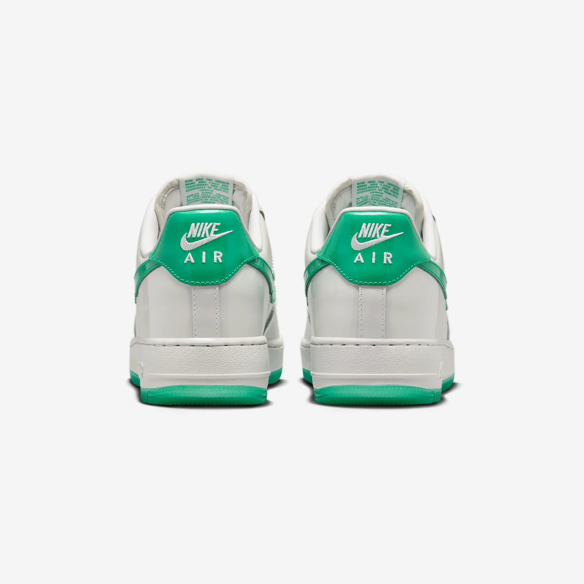 Nike Air Force 1 Low '07 Patent Platinum Tint Stadium Green