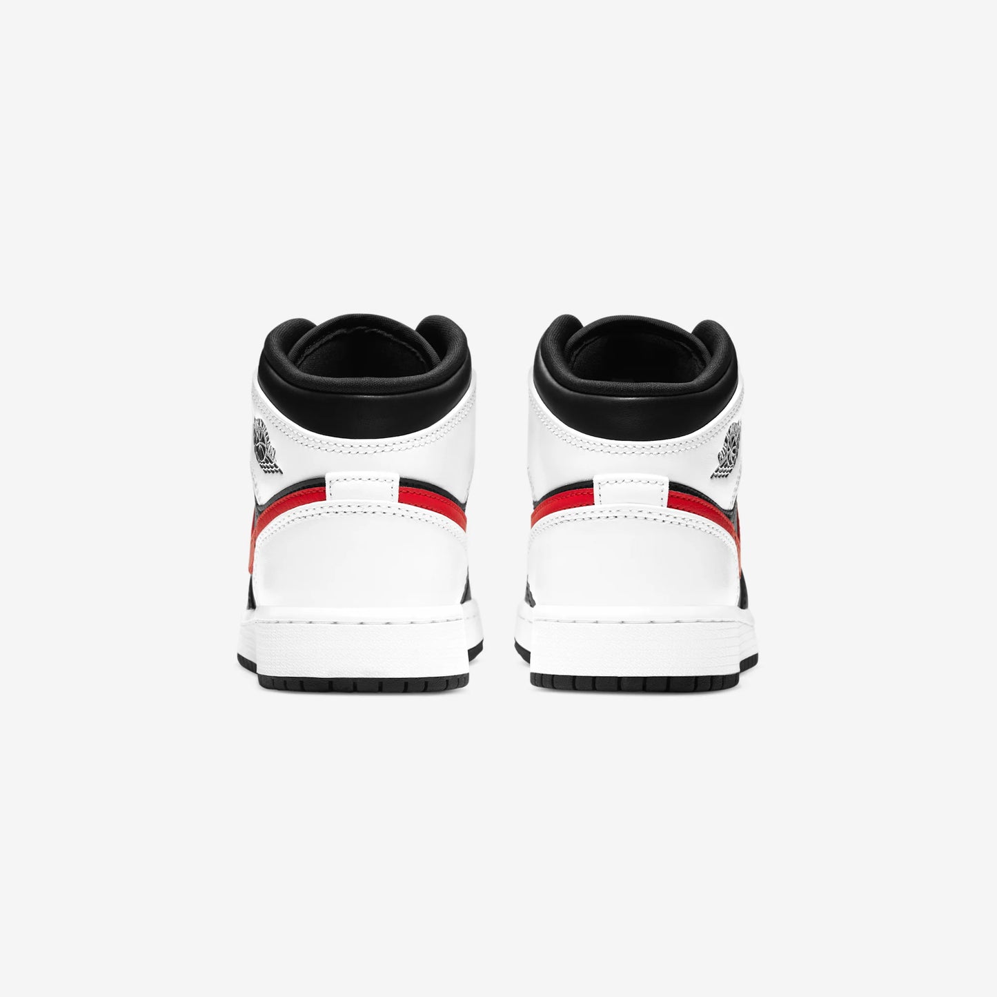 Jordan 1 Mid White Black Chile Red (GS)