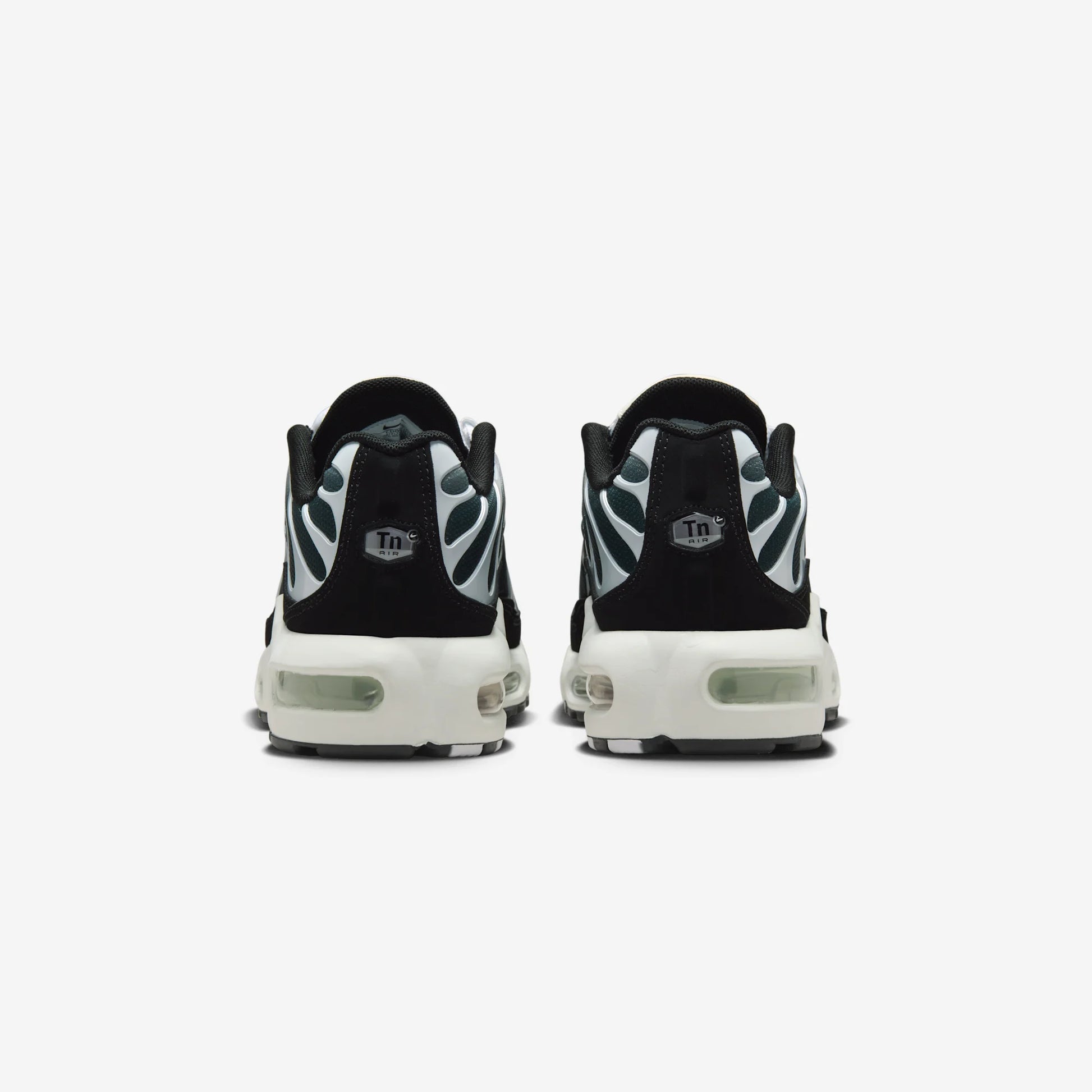 Nike Air Max Plus Black White Sail Metallic Cool Grey (GS)