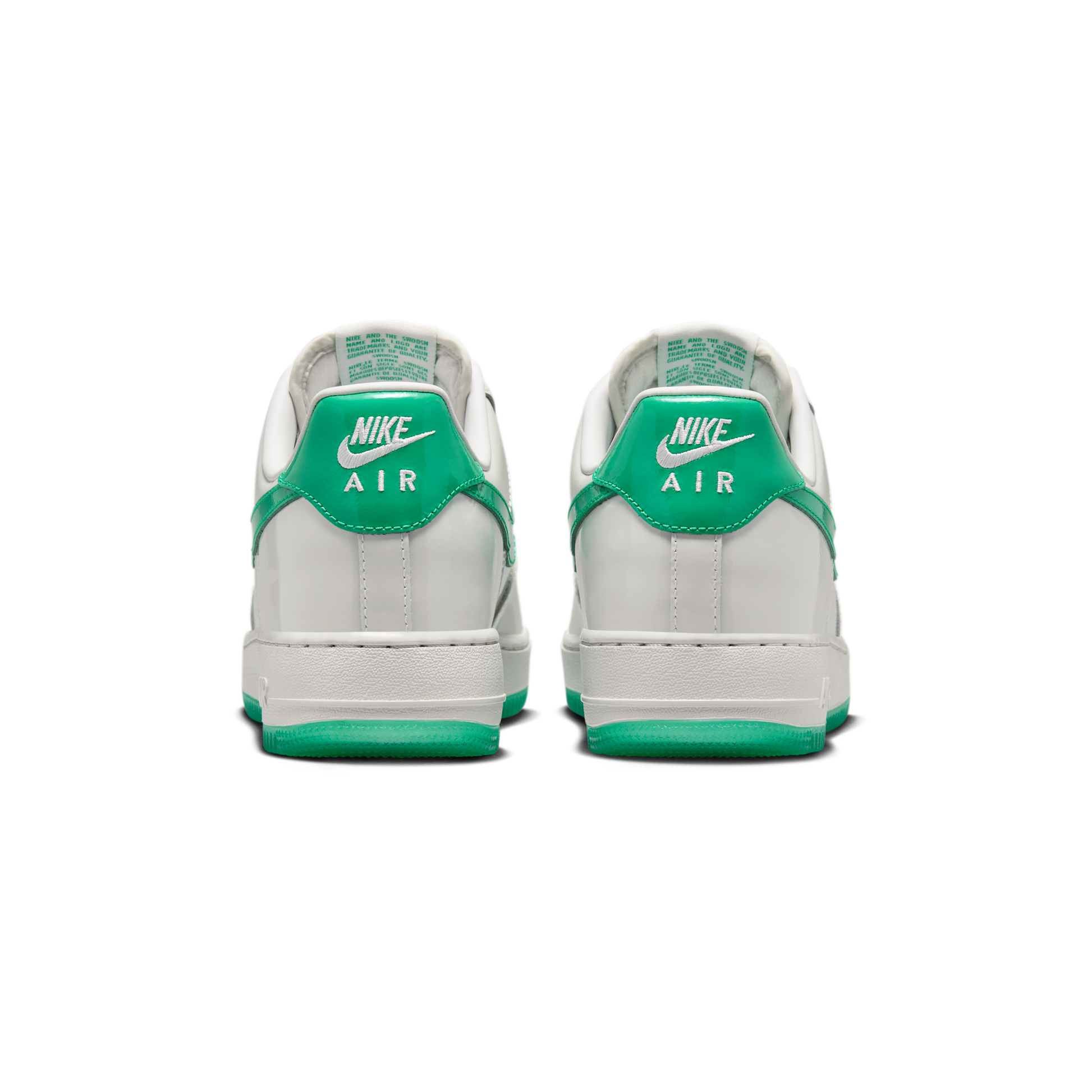 Nike Air Force 1 Low '07 Patent Platinum Tint Stadium Green